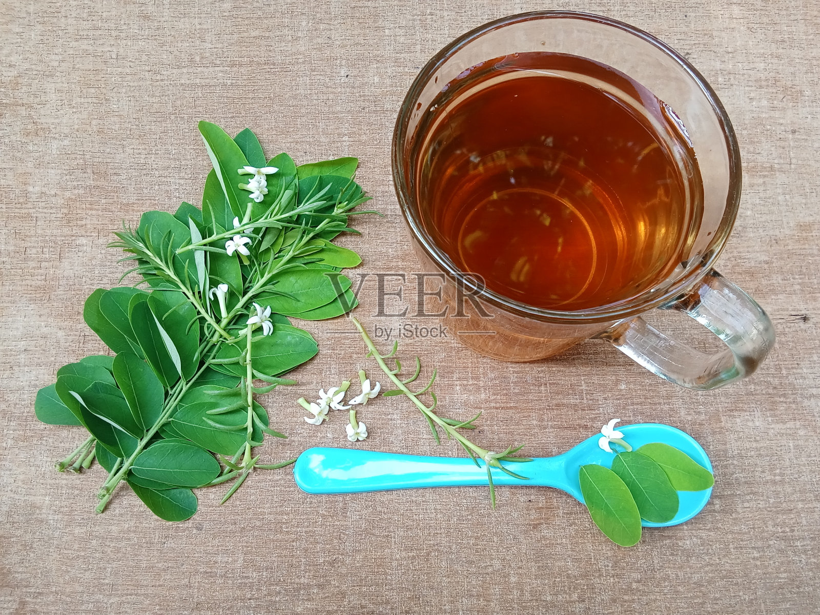 辣木叶茶照片摄影图片