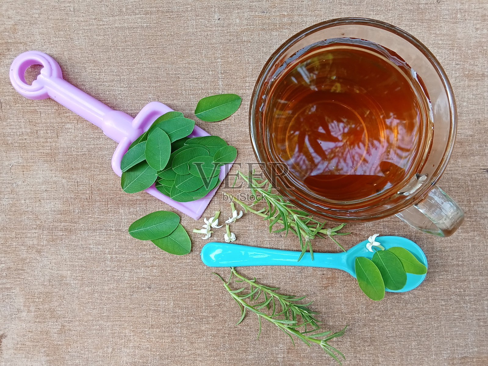 辣木叶茶照片摄影图片