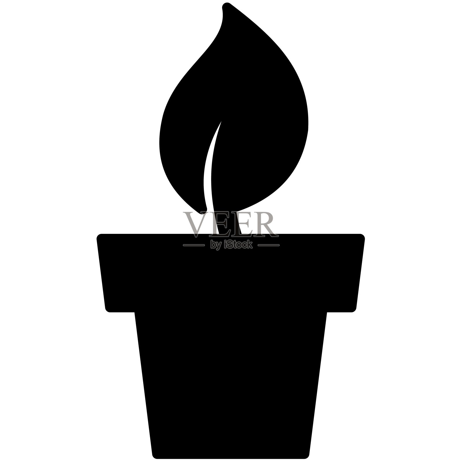 大自然黑色图标包插画图片素材