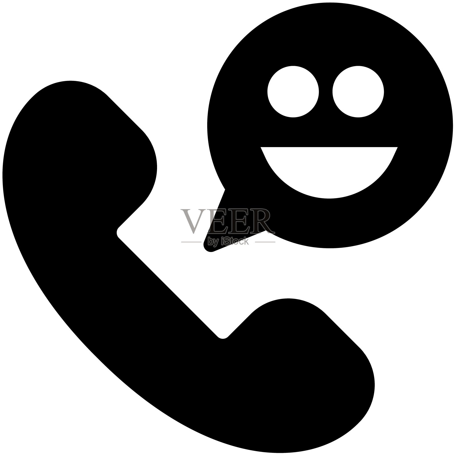 手机黑色图标集插画图片素材