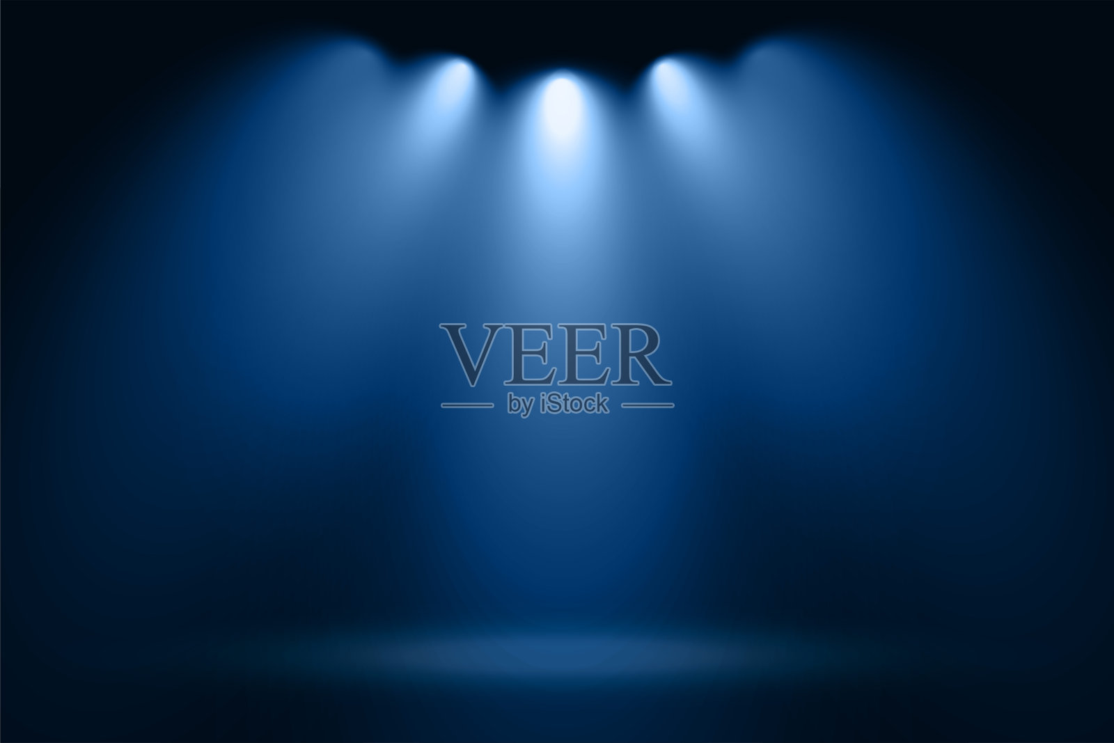 明亮的焦点灯光效果在抽象的舞台设计插画图片素材