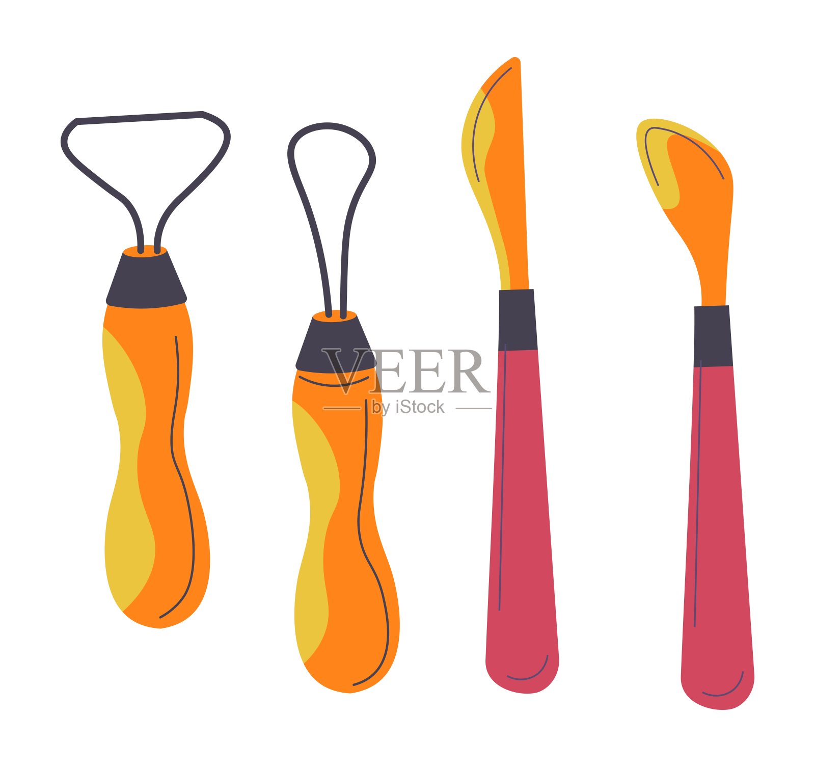 绘画工具和仪器插画图片素材