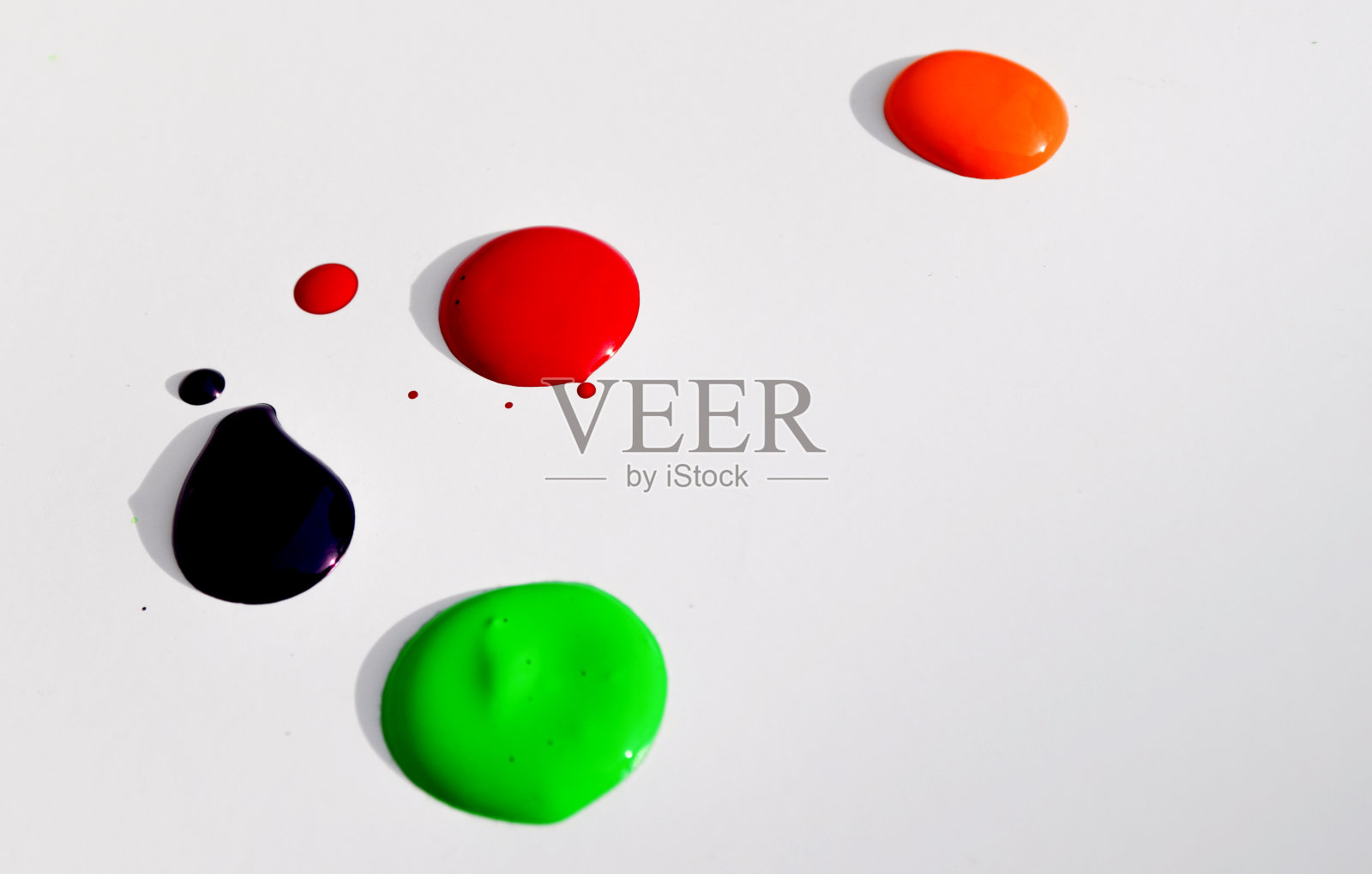 彩色墨渍照片摄影图片