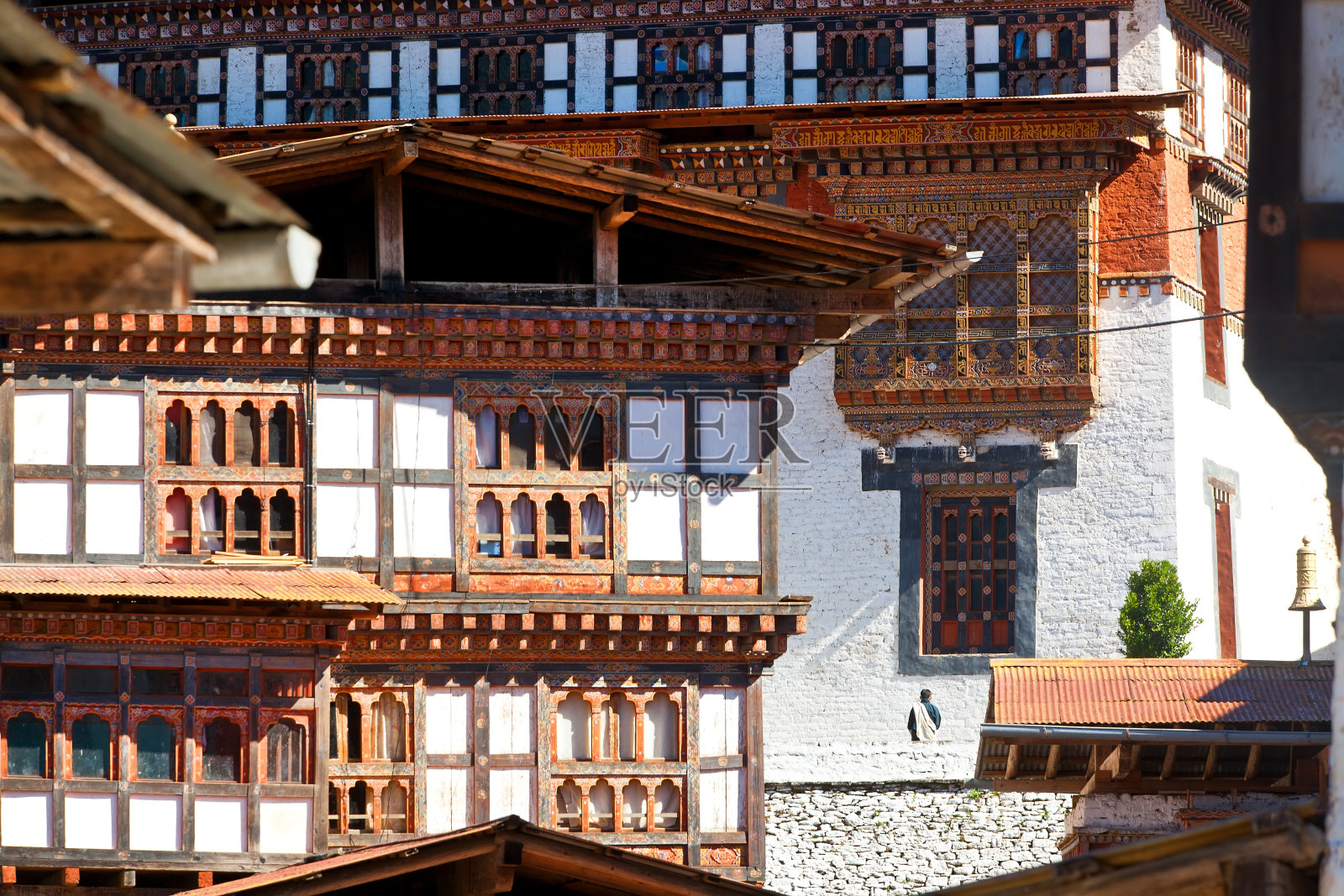 不丹忠萨的佛教寺院和堡垒忠萨宗照片摄影图片