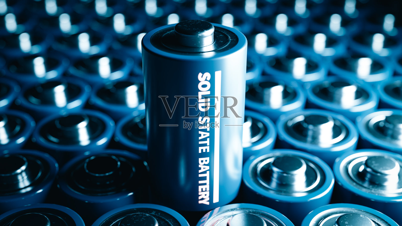 固态电池概念背景。三维渲染照片摄影图片