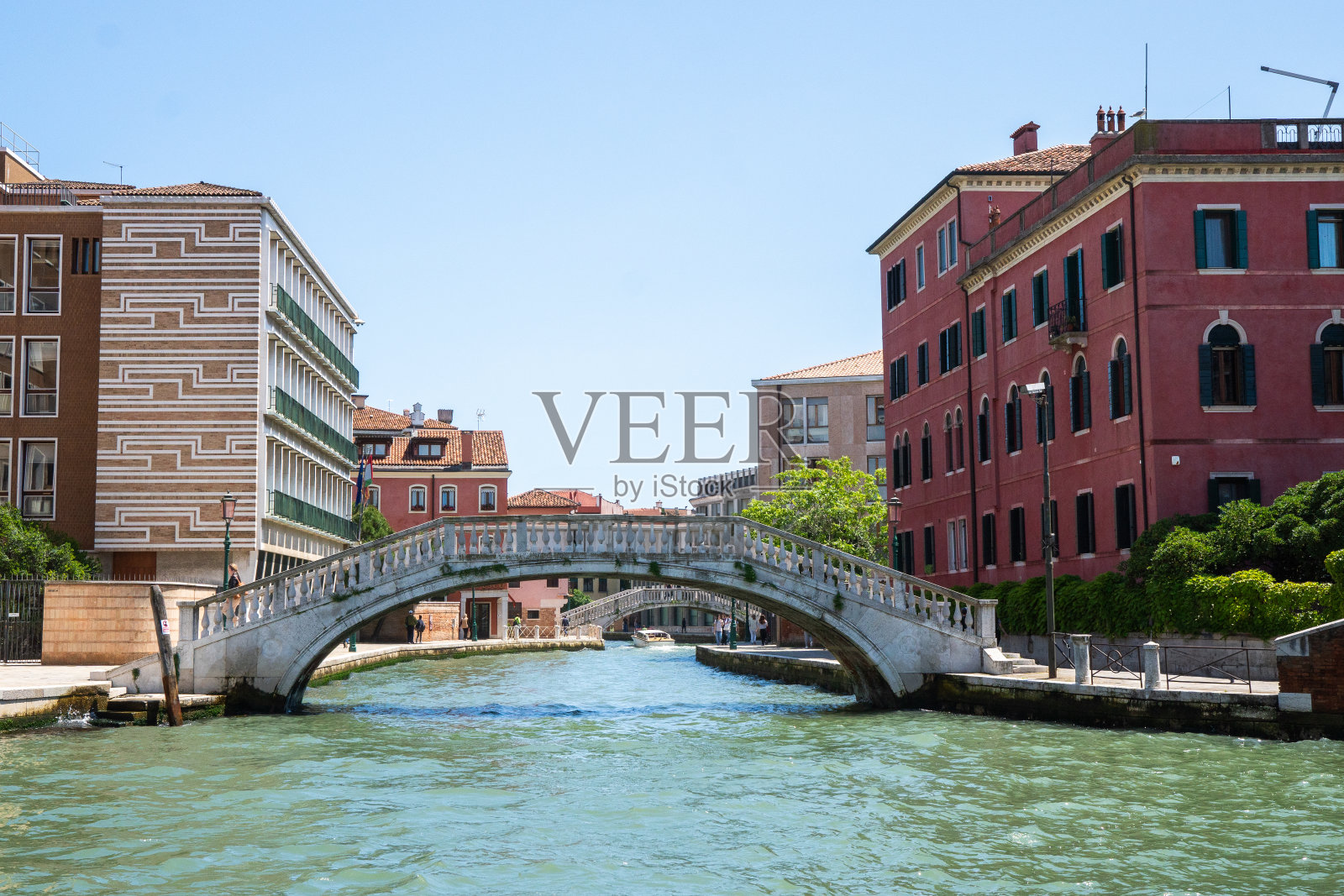 威尼斯:历史建筑和水道的永恒之美照片摄影图片