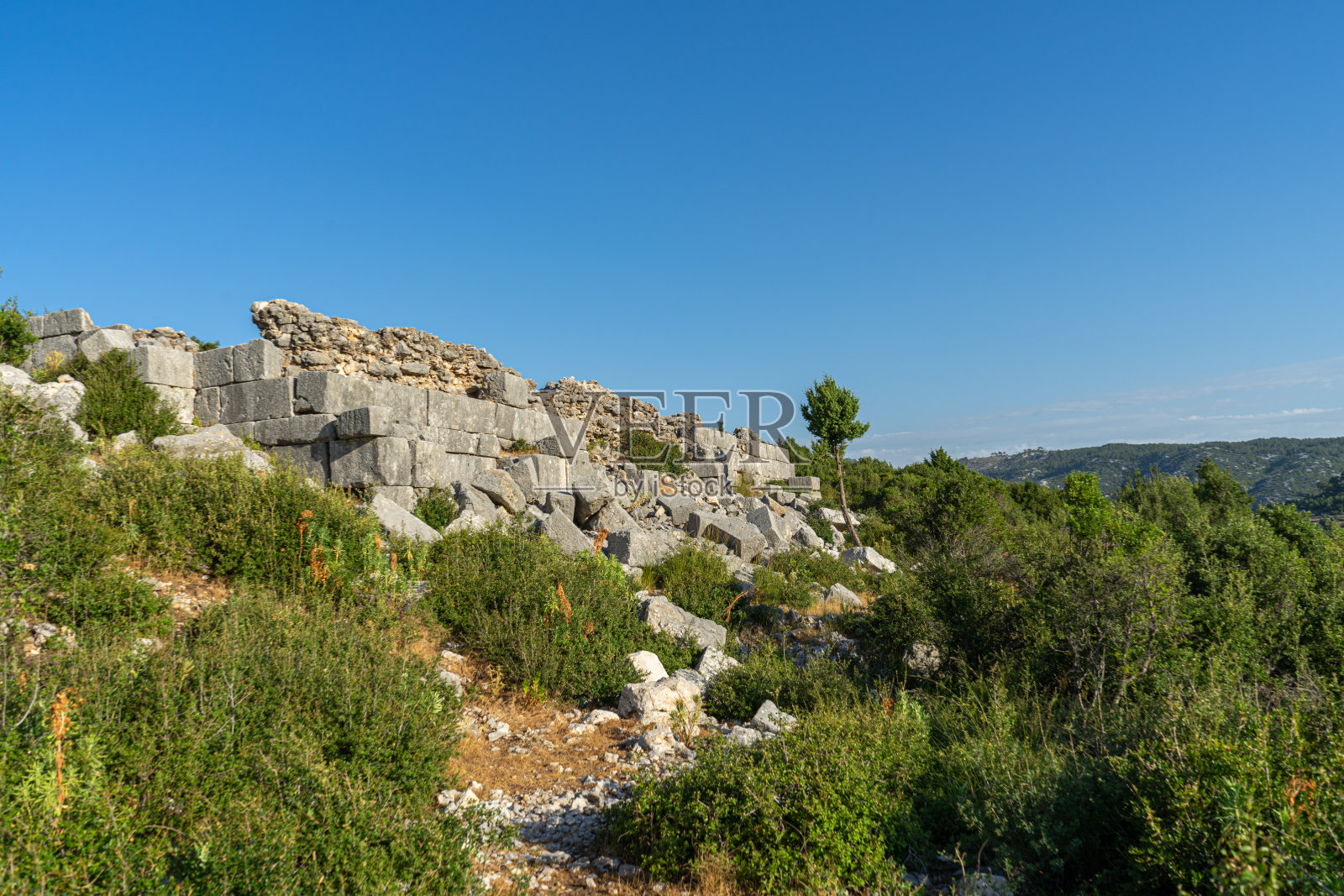 米利亚斯遗址(米利奥斯、梅利、米利奥斯、米利普斯)古城、科卡阿勒、布加勒斯特、布尔杜尔、塔<s:1>基耶(土耳其)照片摄影图片