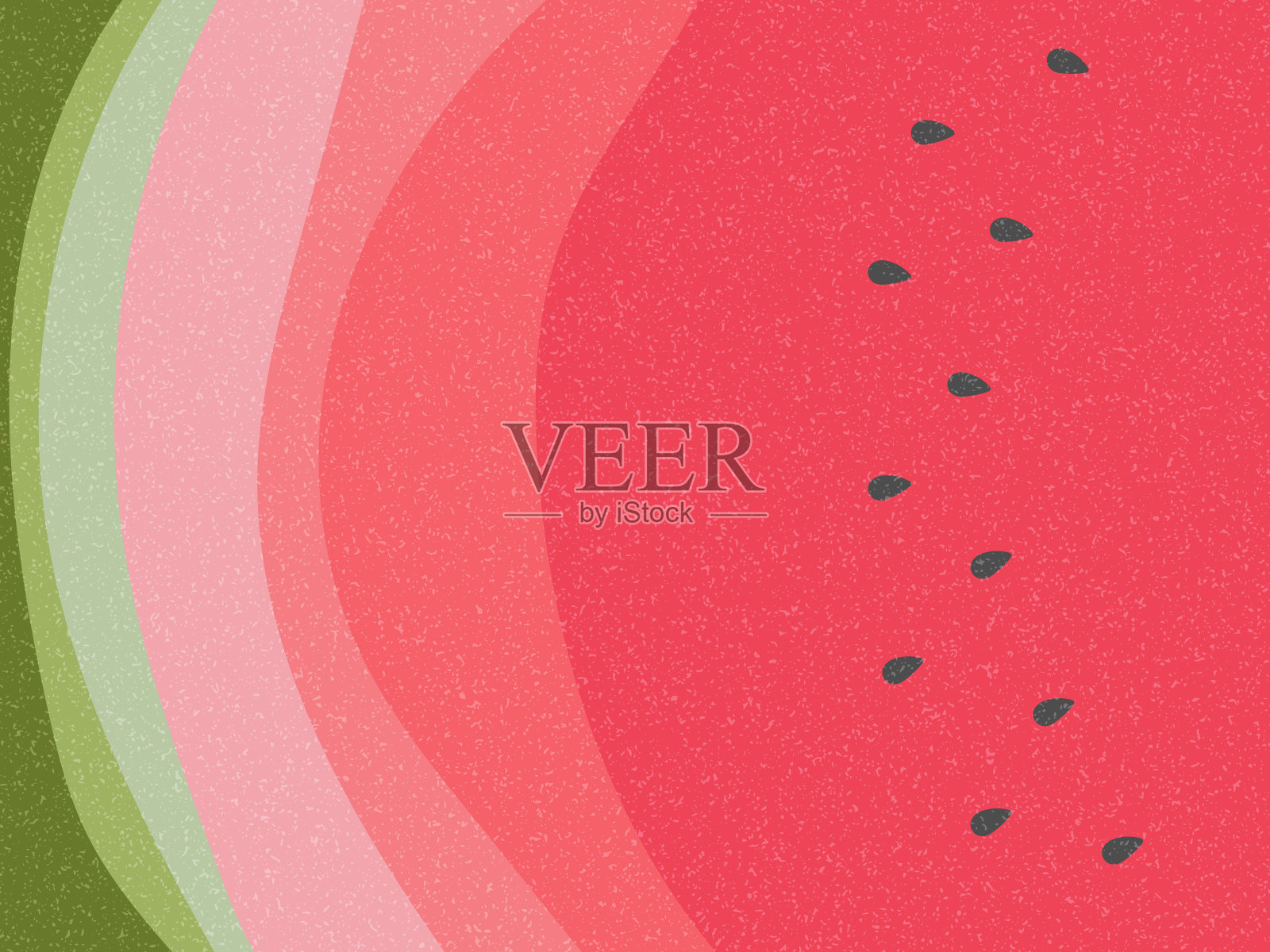 夏季西瓜切片纹理背景插画图片素材