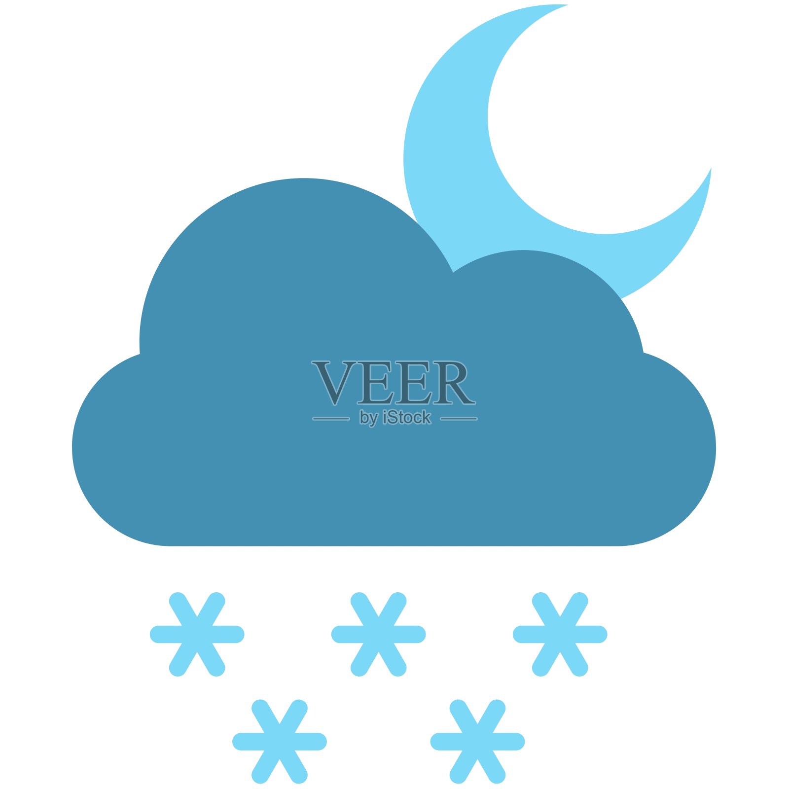 天气预报彩色图标包插画图片素材