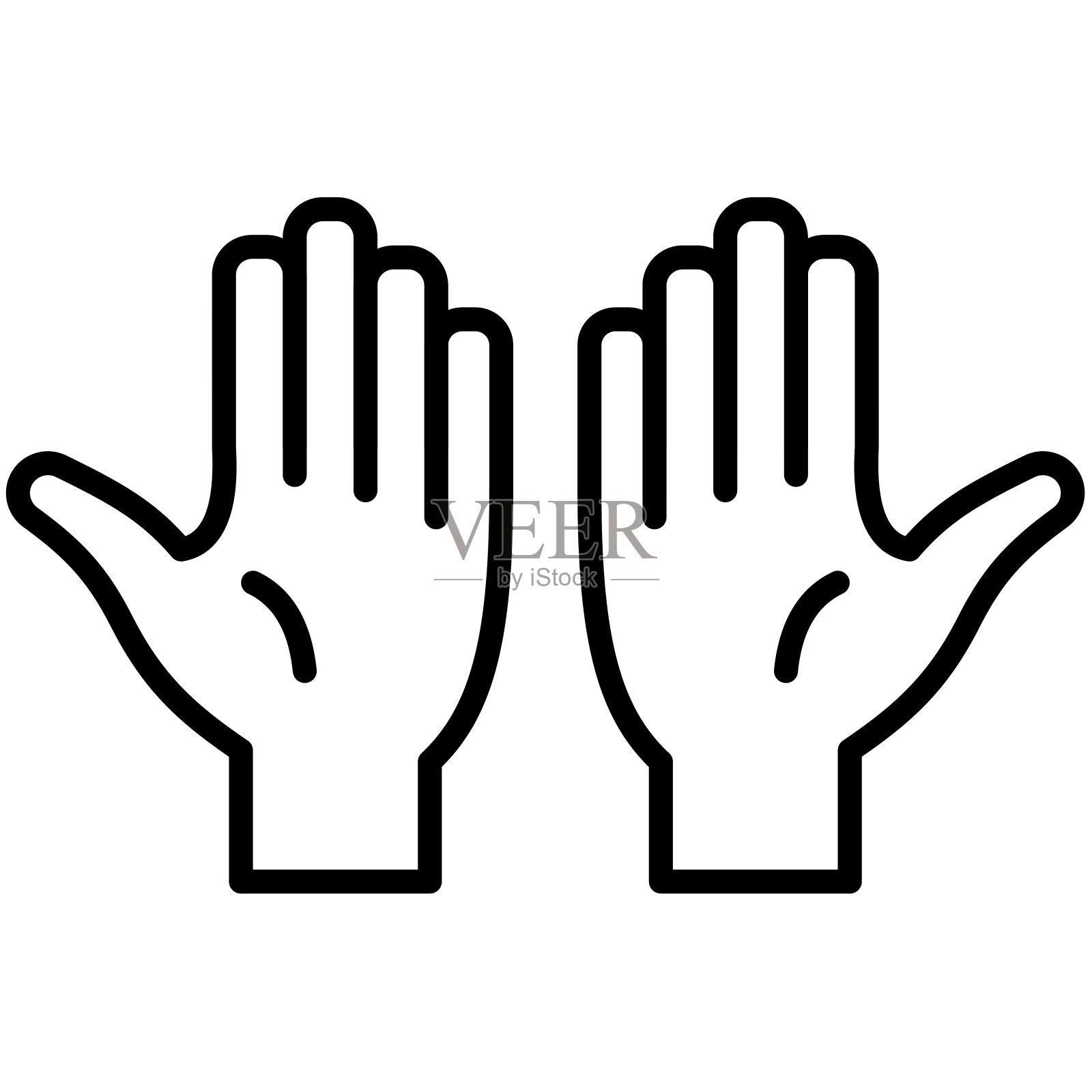 洗手轮廓图标包插画图片素材