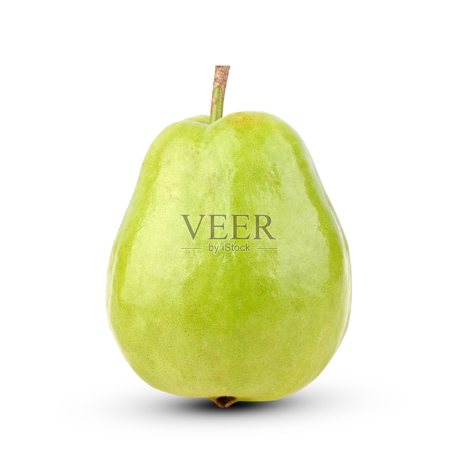 番石榴，白色背景上孤立的番石榴果实。照片摄影图片