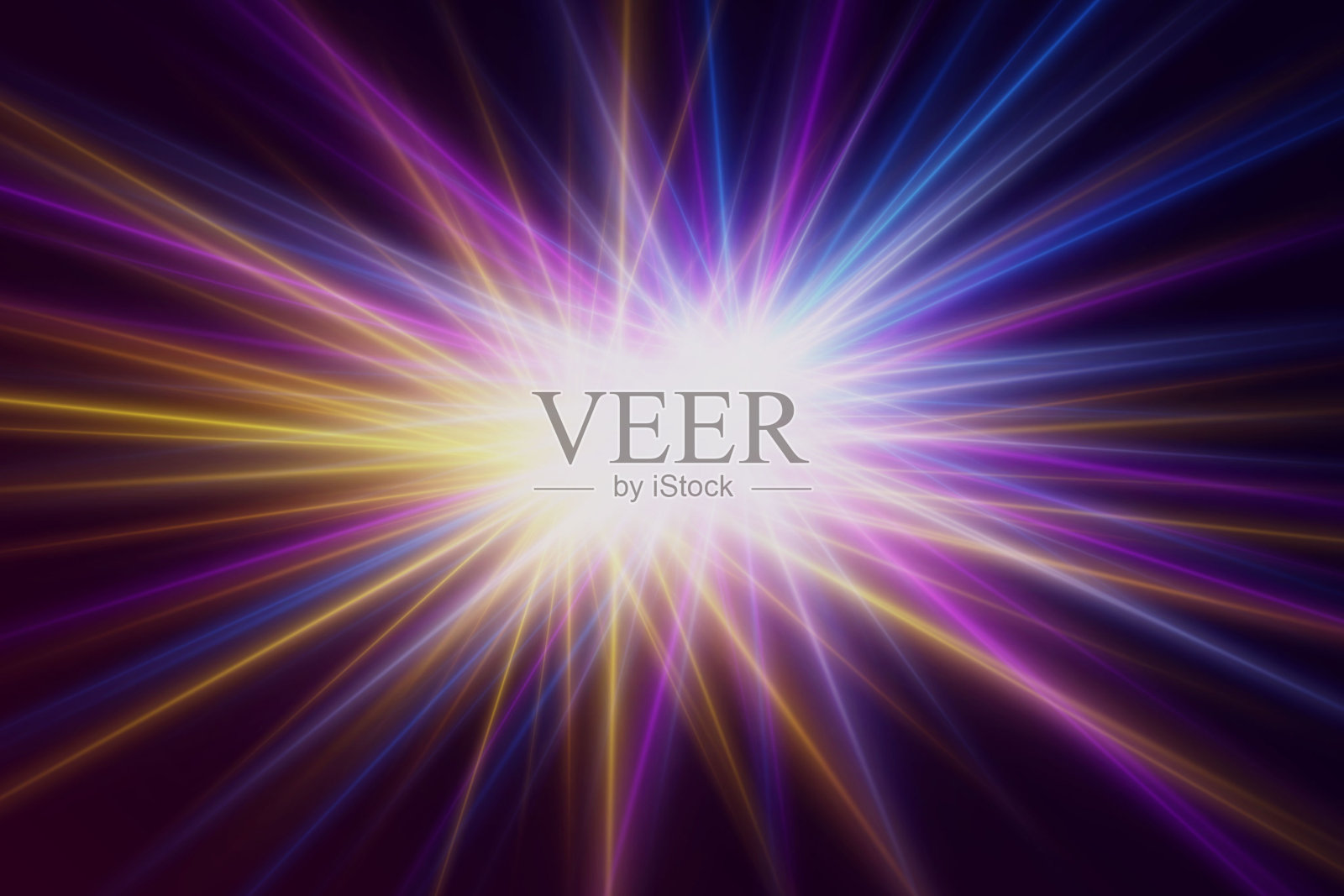 闪光灯效果与特殊镜头。闪烁的光线和眩光的特殊效果。插画图片素材