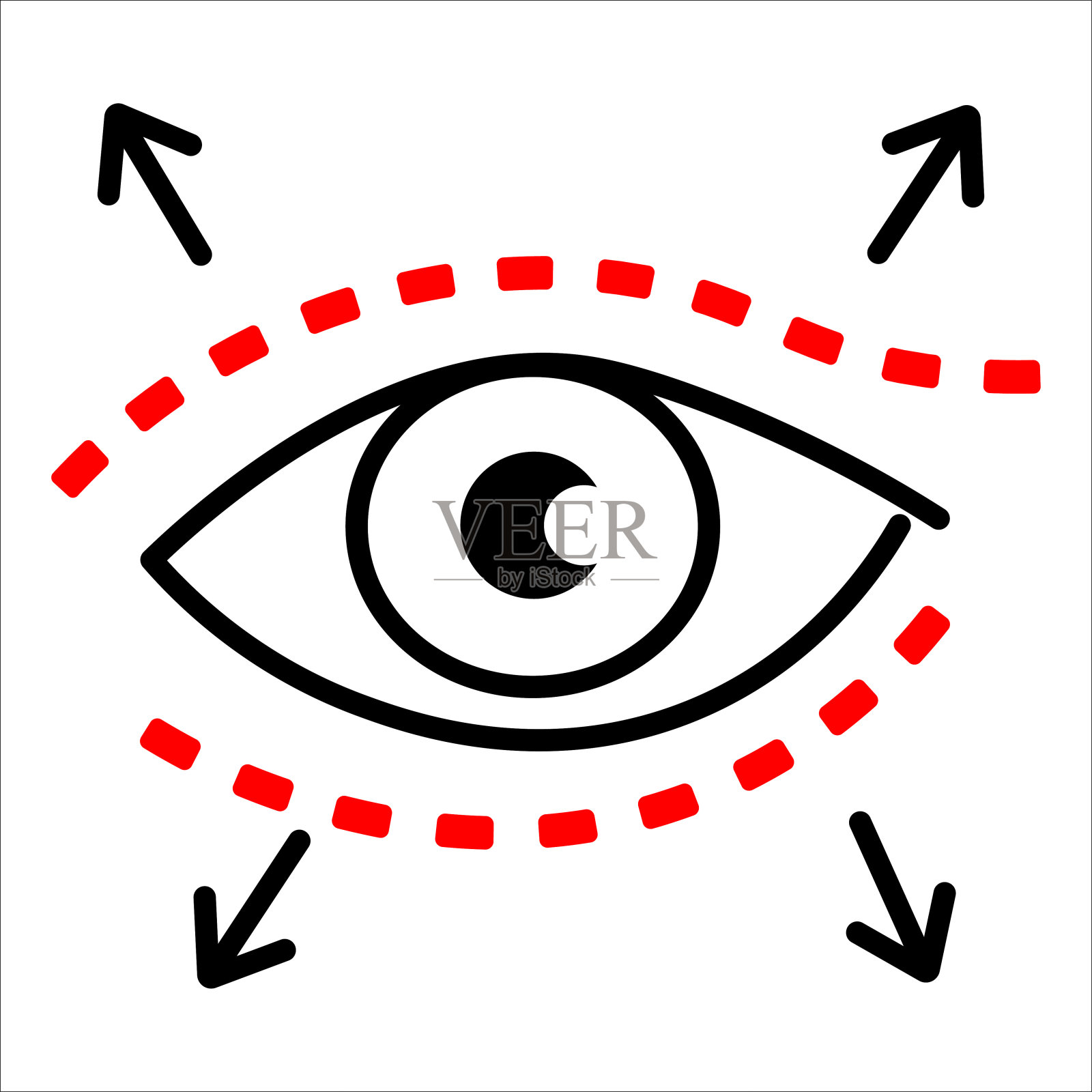 眼睑成形术图标矢量插图符号插画图片素材