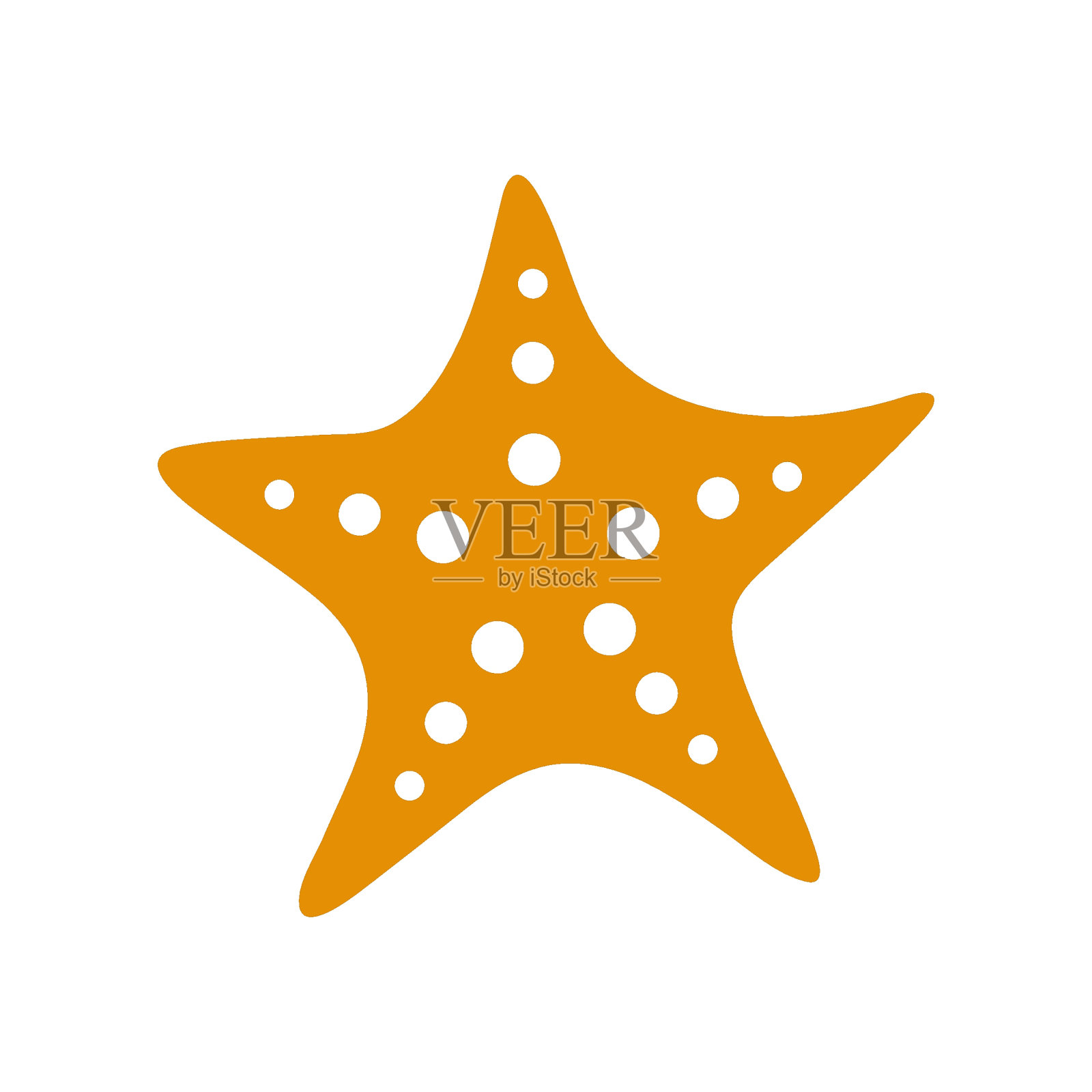 海星图标标志设计插画图片素材