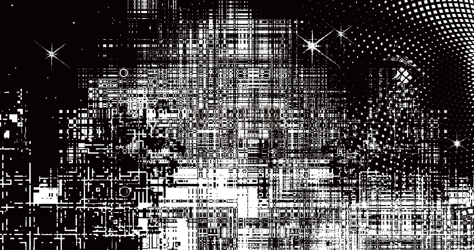 人工智能与故障技术插画图片素材