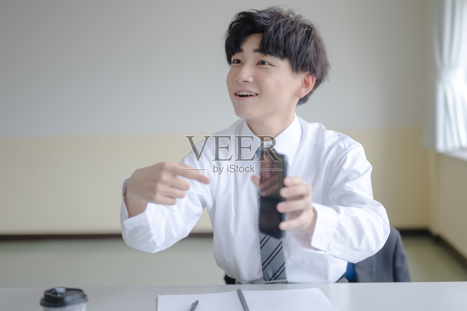 商人和电话照片摄影图片