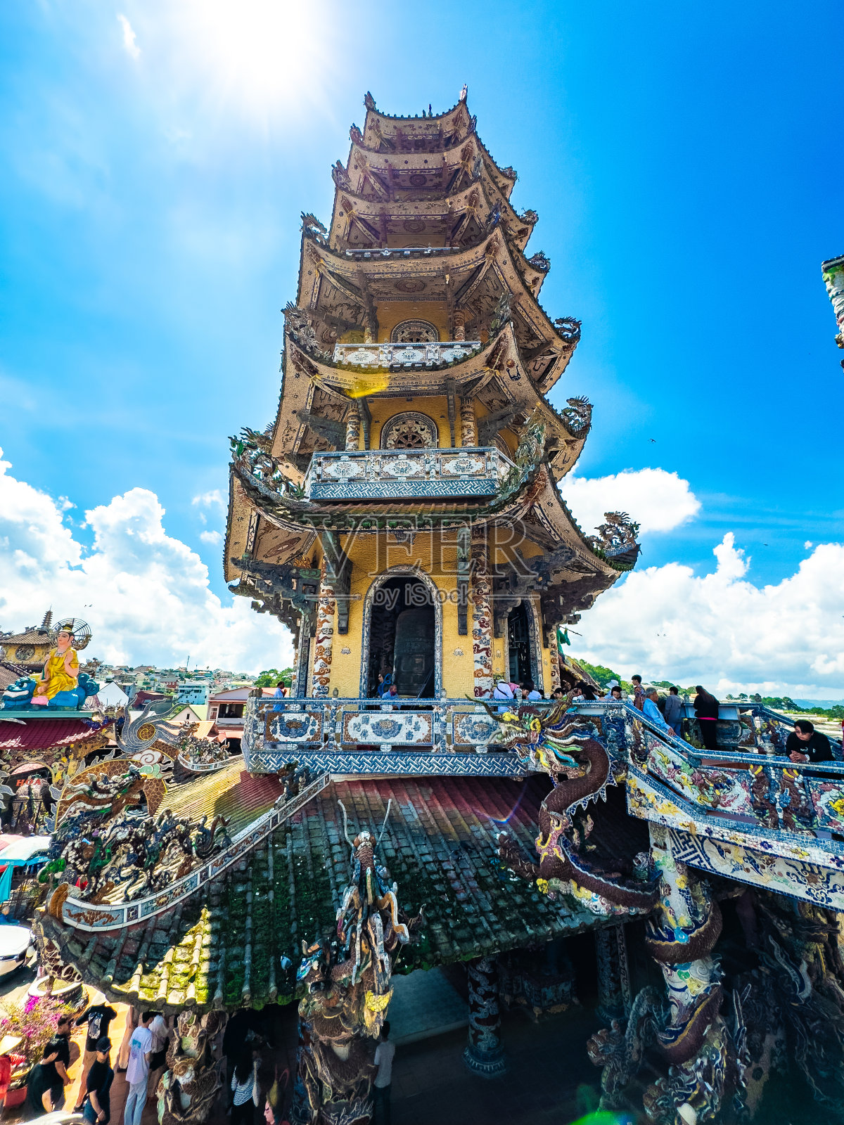 越南大叻的林福塔照片摄影图片