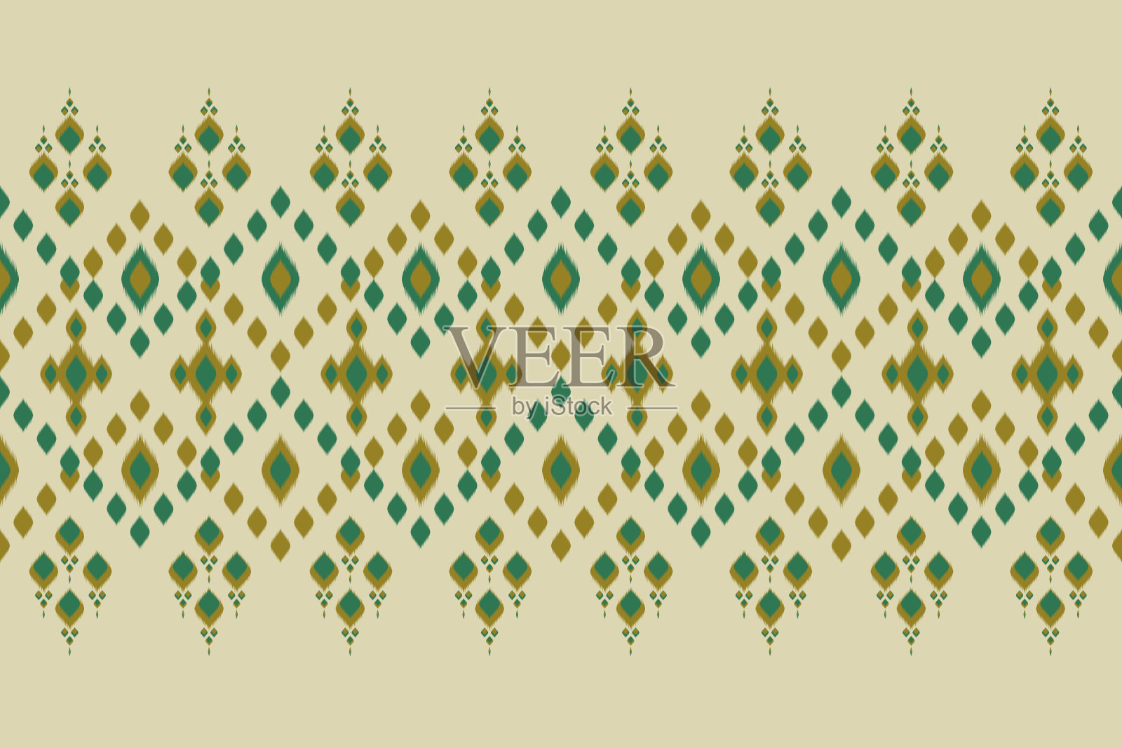 抽象民族伊卡特图案。条纹无缝部落。阿兹特克风格。插画图片素材