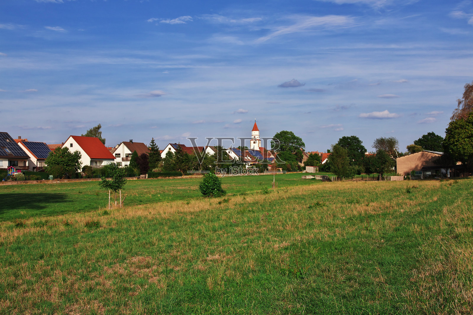 德国巴伐利亚的一个小村庄照片摄影图片