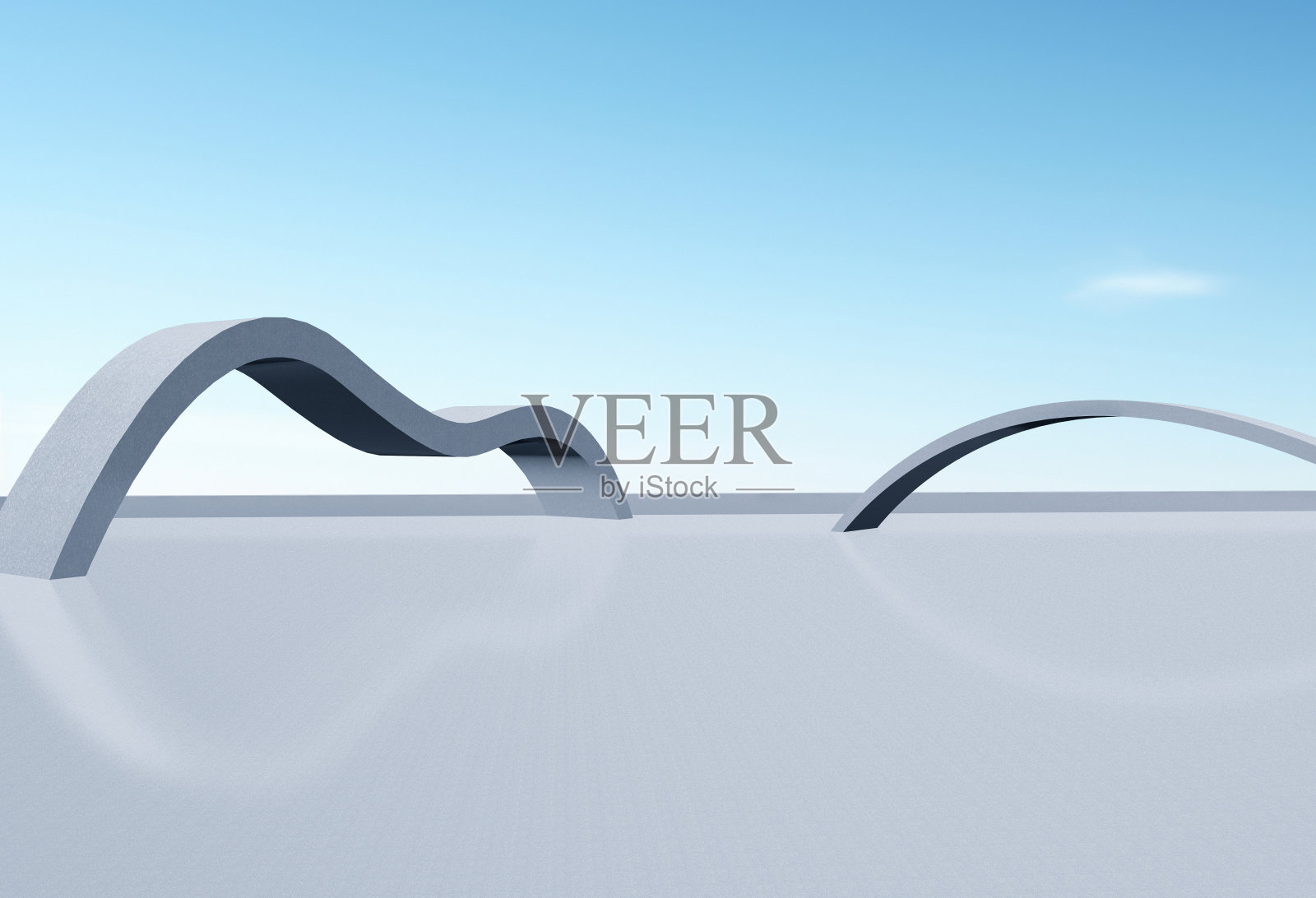 空旷的空间配上蓝天照片摄影图片