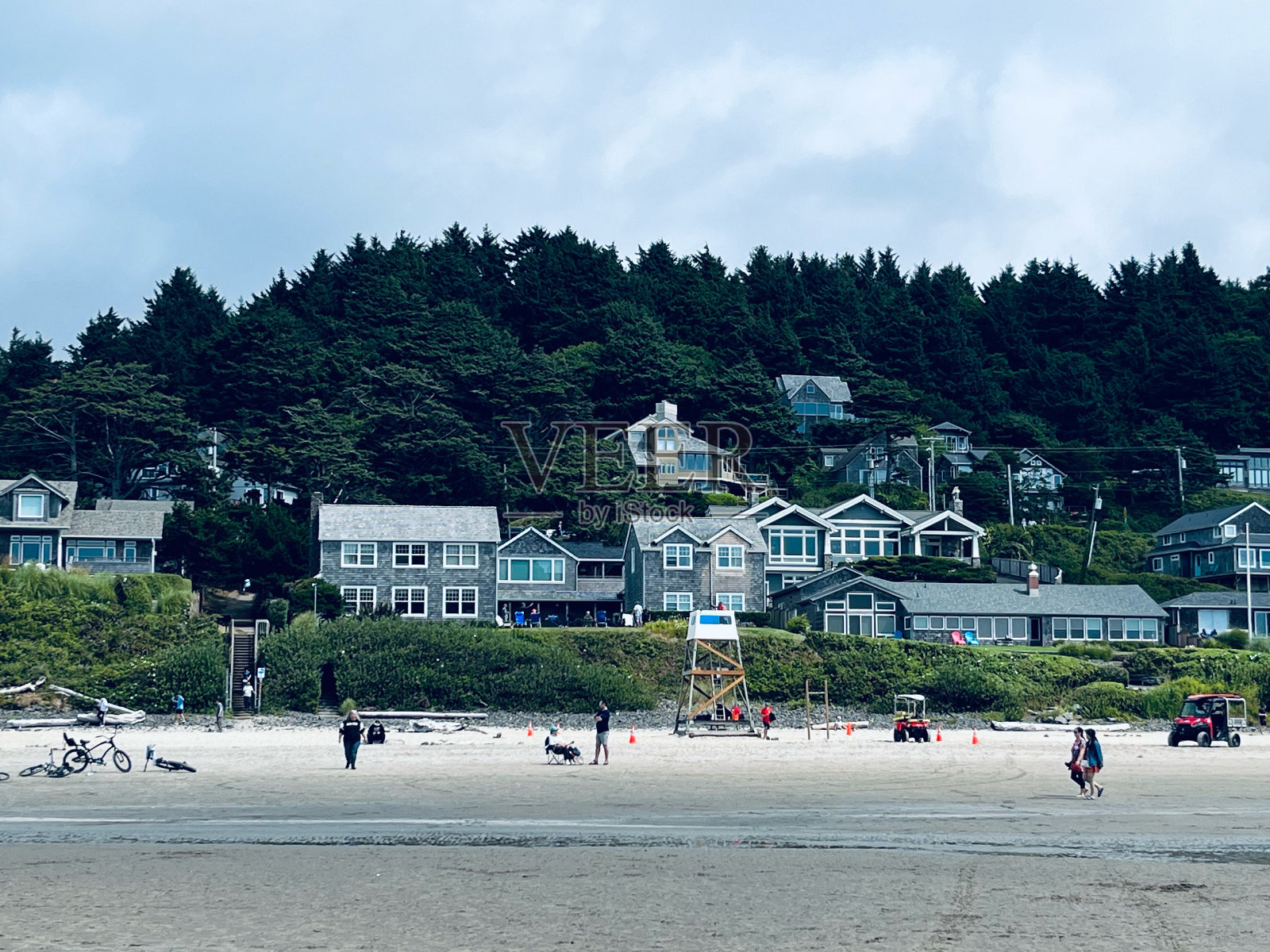 大炮海滩照片摄影图片