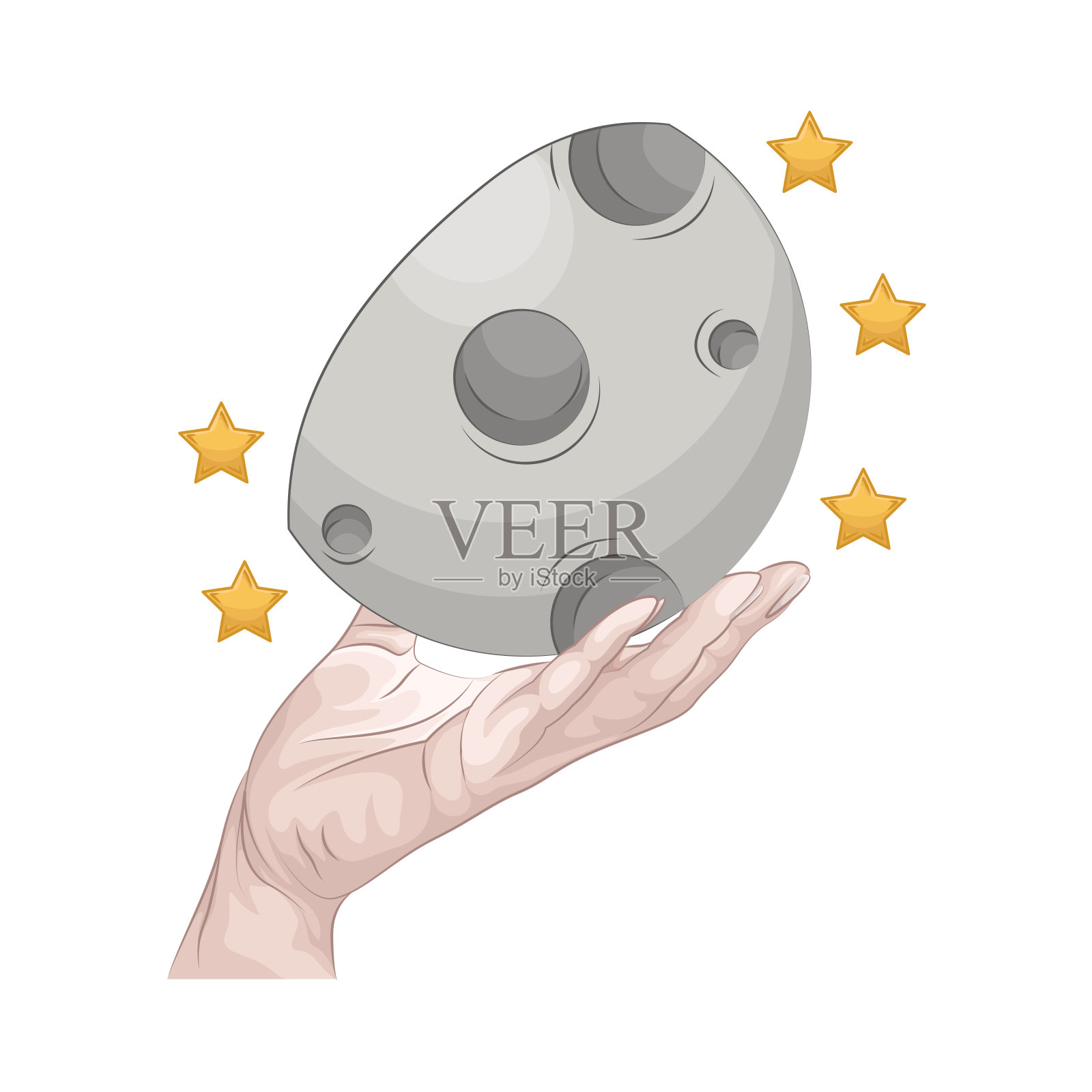 月亮插画图片素材