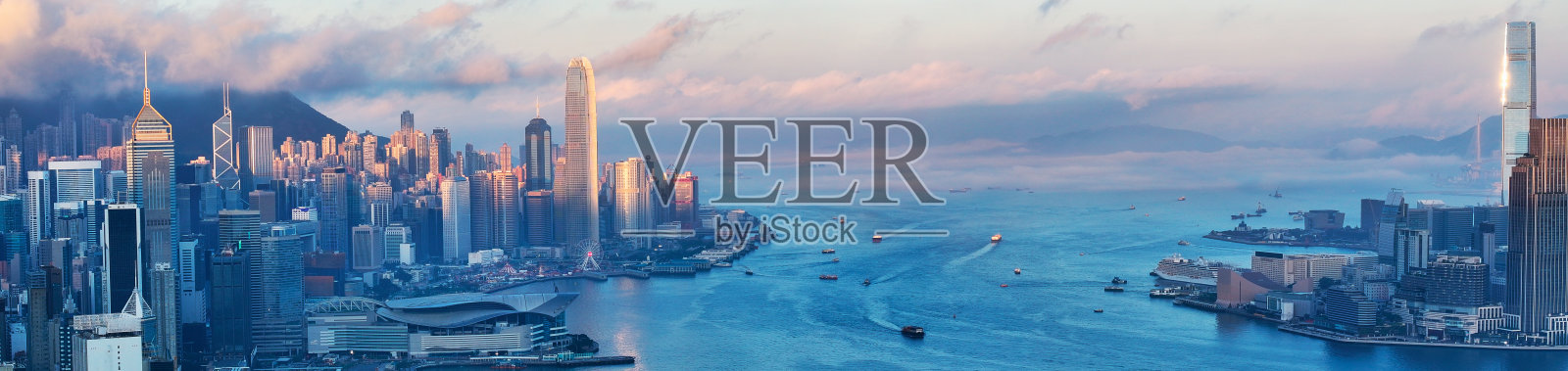 无人机拍摄的香港城市照片摄影图片