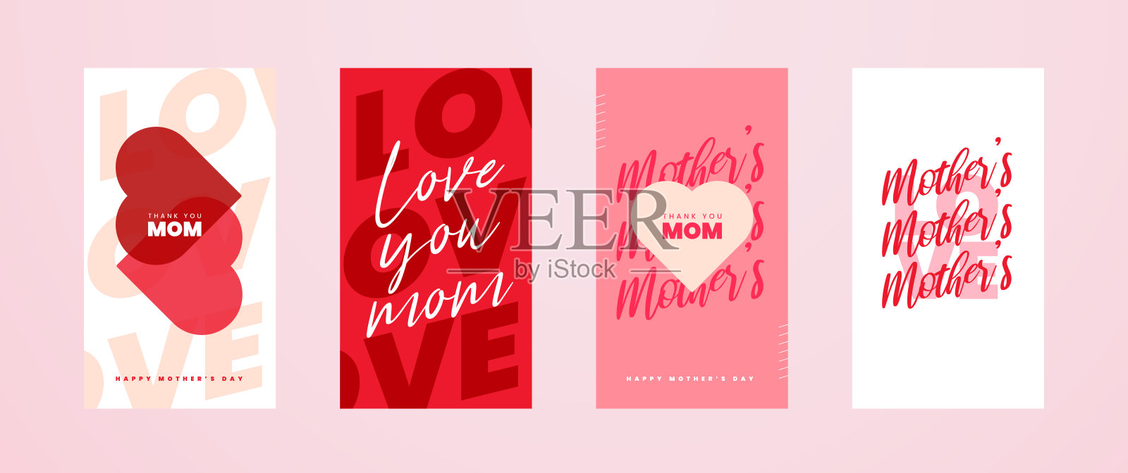 母亲节问候社交媒体故事设计插画图片素材