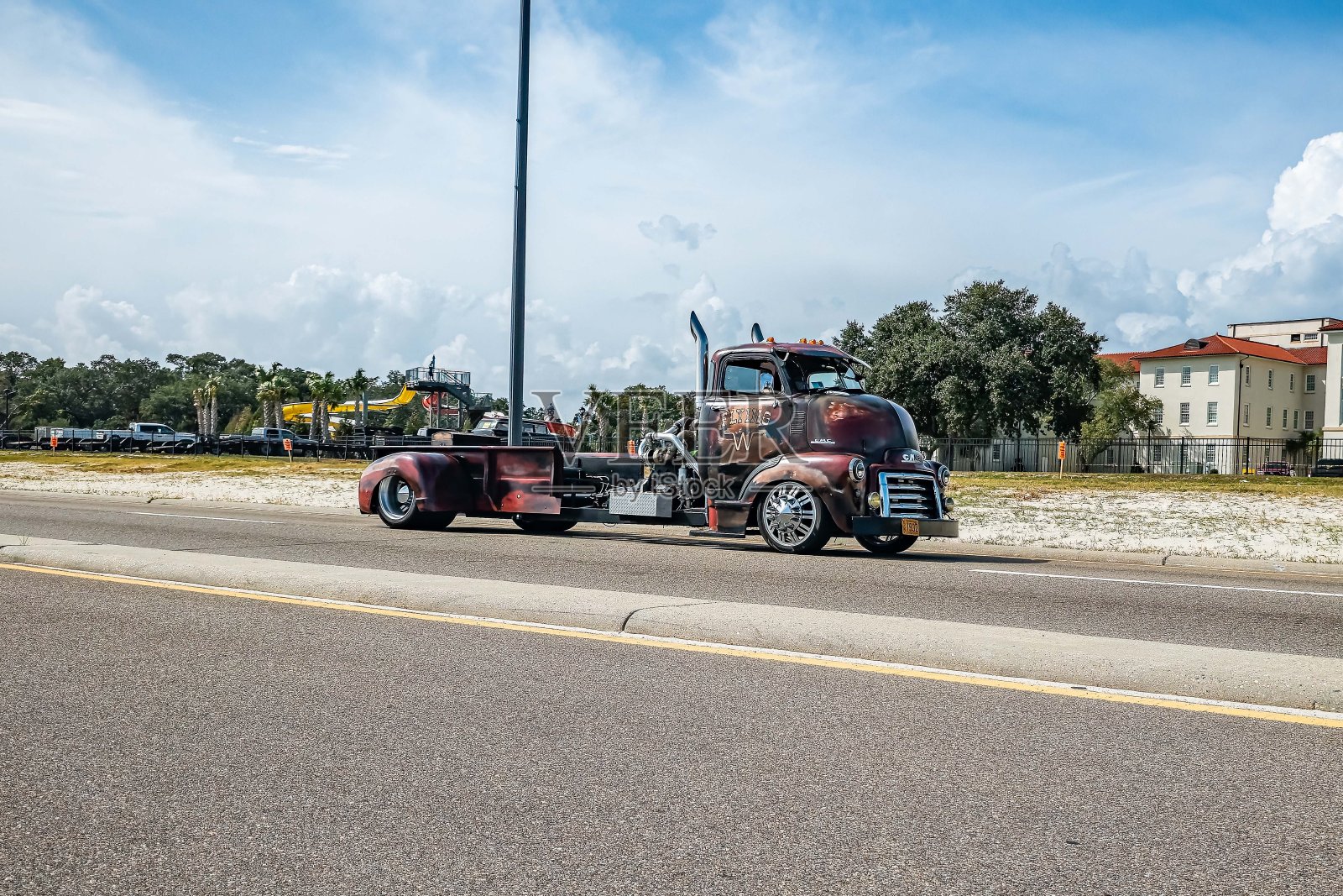 定制1949 GMC COE卡车照片摄影图片