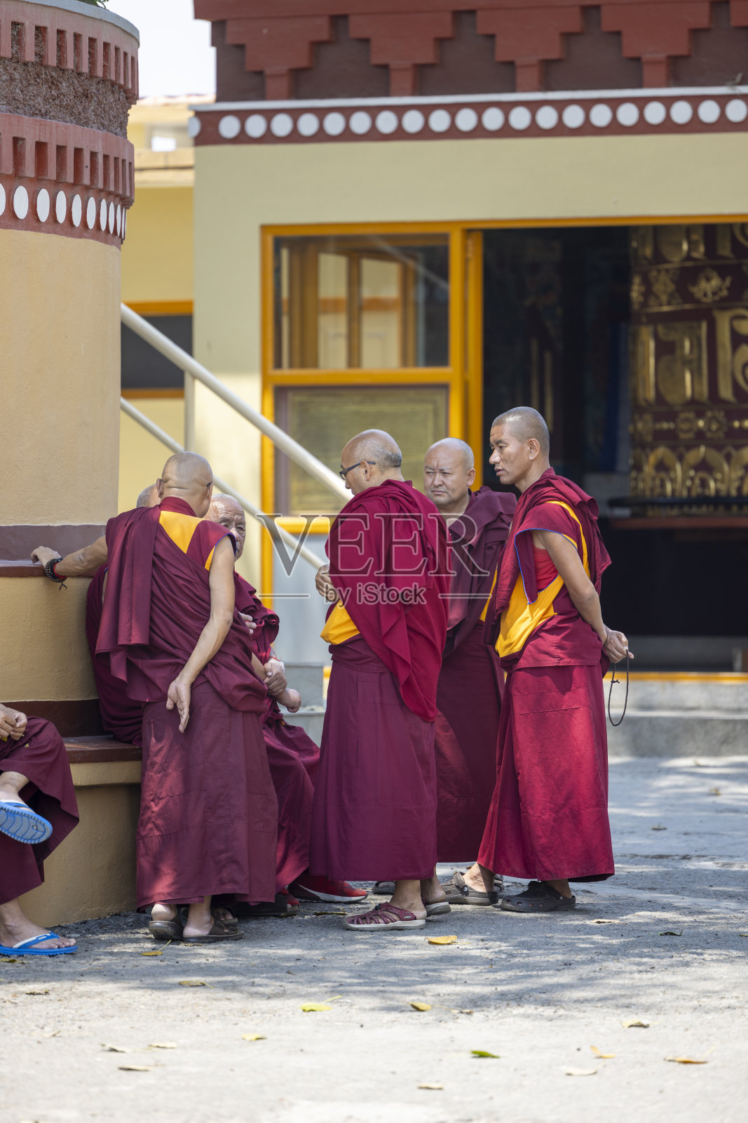 科潘修道院的僧侣们照片摄影图片