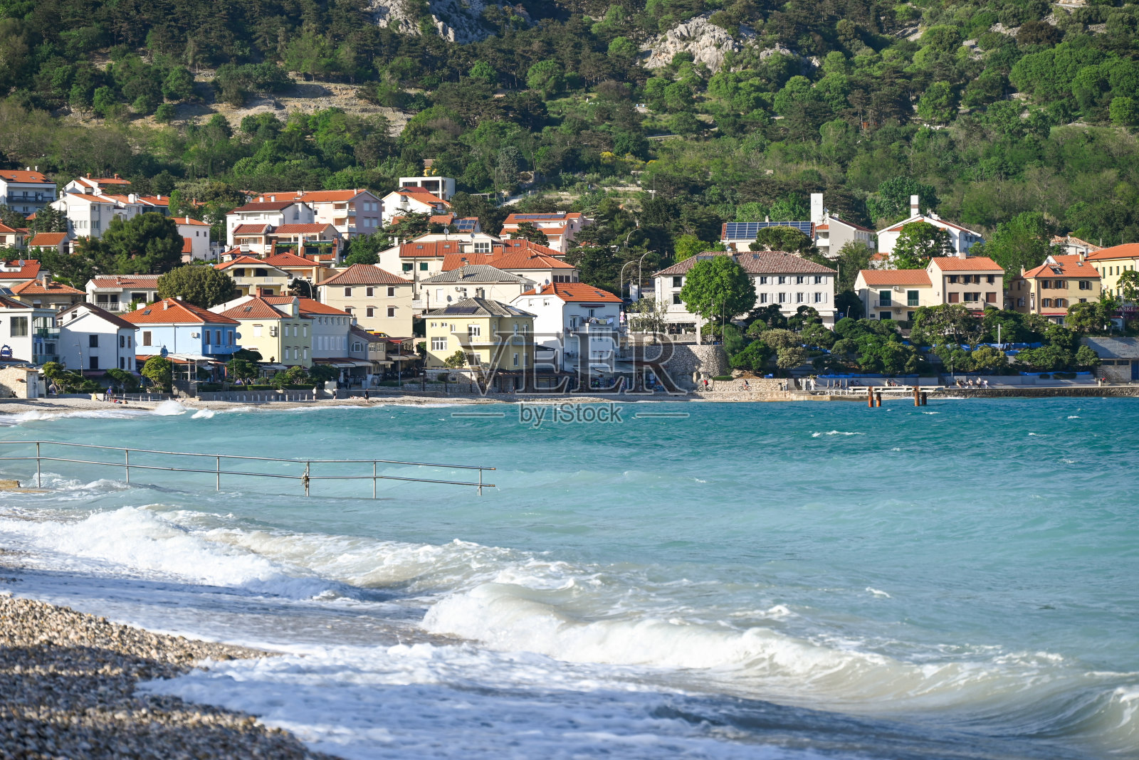 克罗地亚的海边照片摄影图片