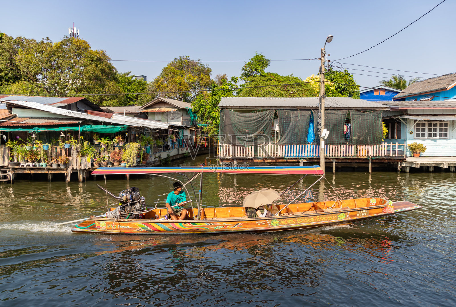 曼谷长尾船照片摄影图片