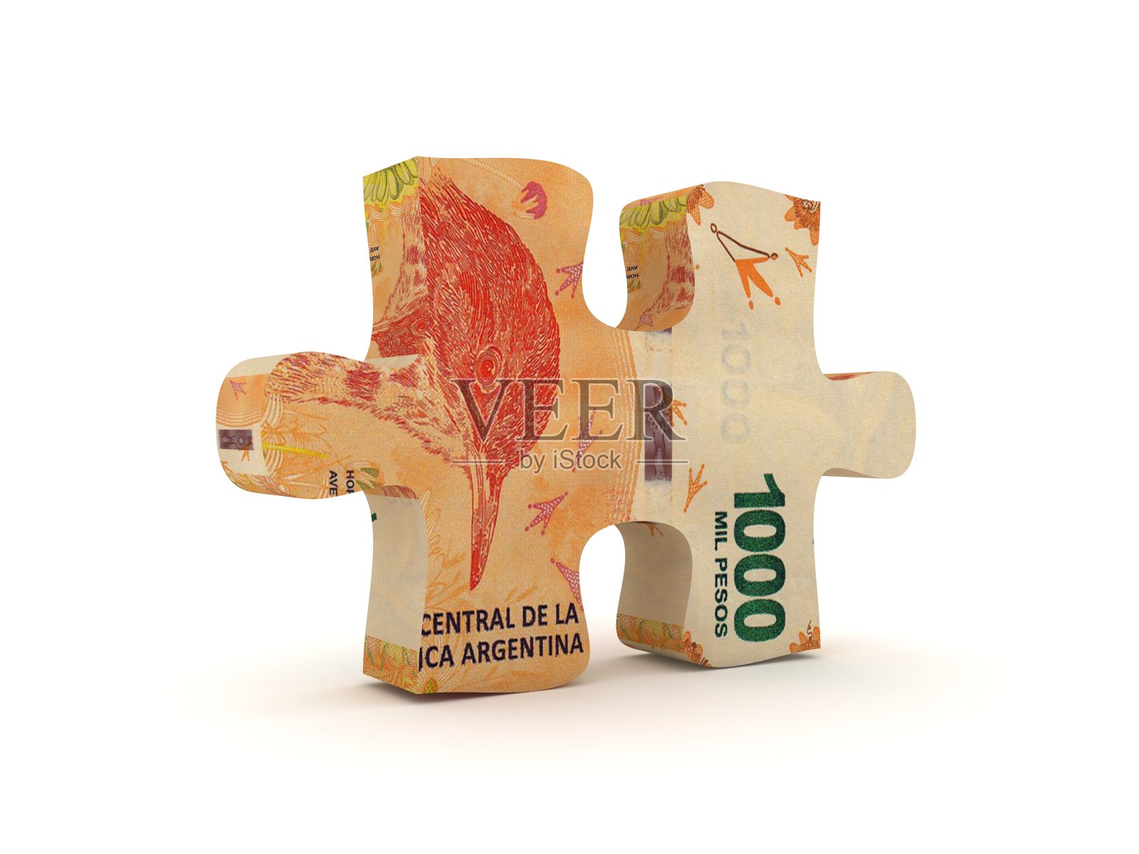 阿根廷比索货币金融难题解决方案照片摄影图片