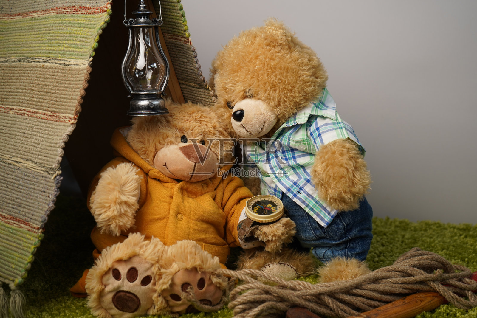 两只泰迪熊照片摄影图片