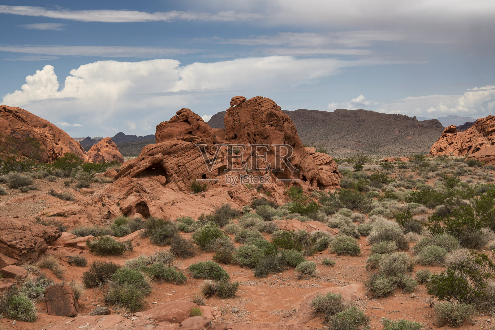 内华达州莫阿帕谷的火焰谷景观照片摄影图片