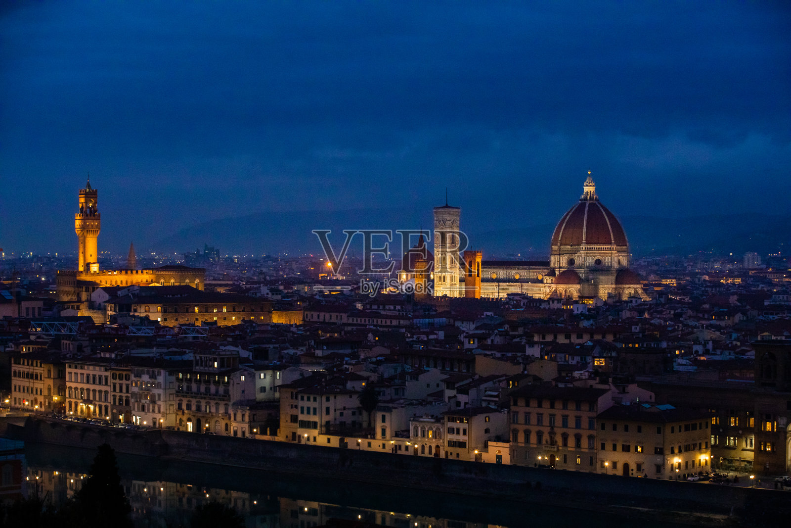 佛罗伦萨的城市景观照片摄影图片
