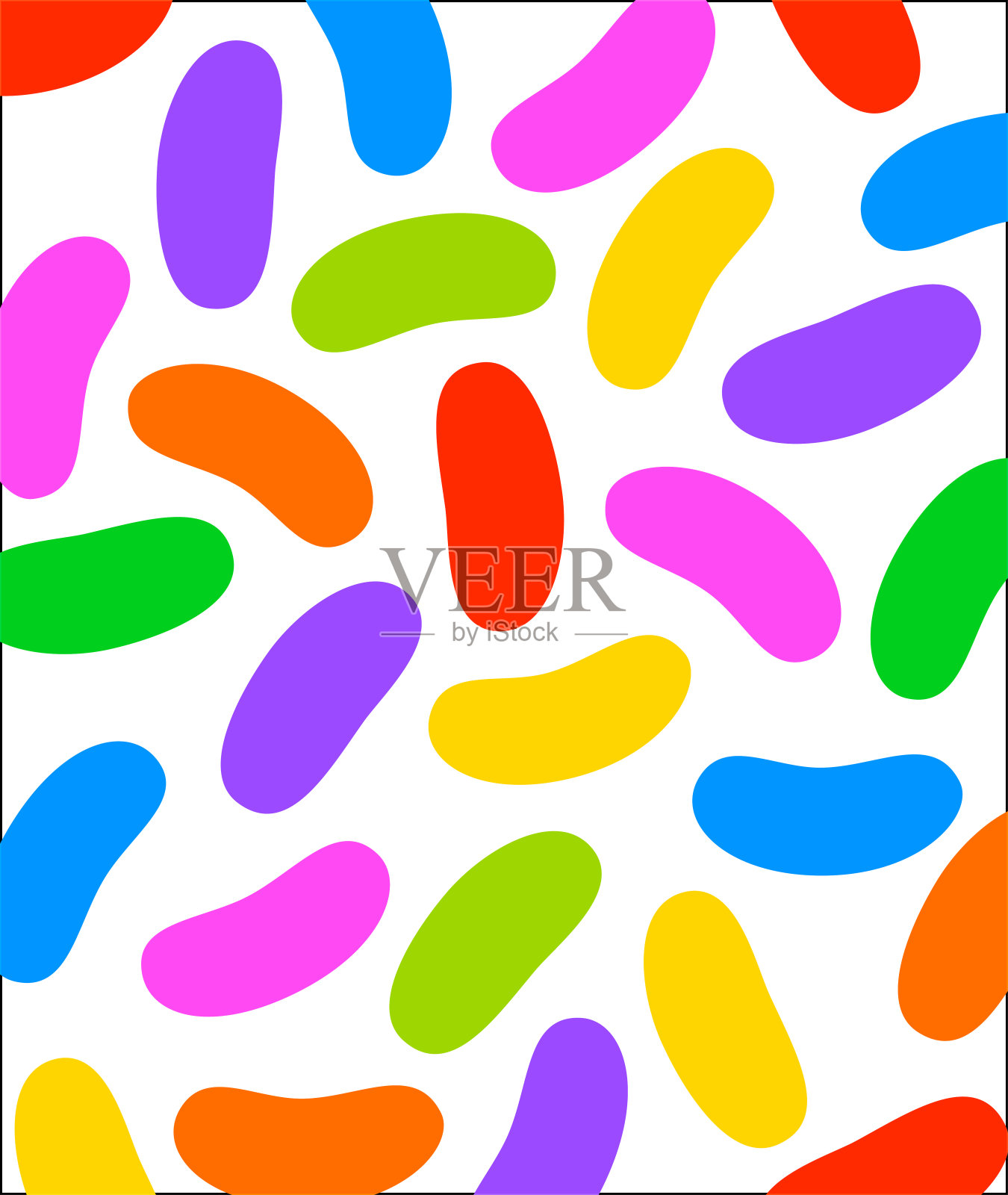 糖豆插画图片素材