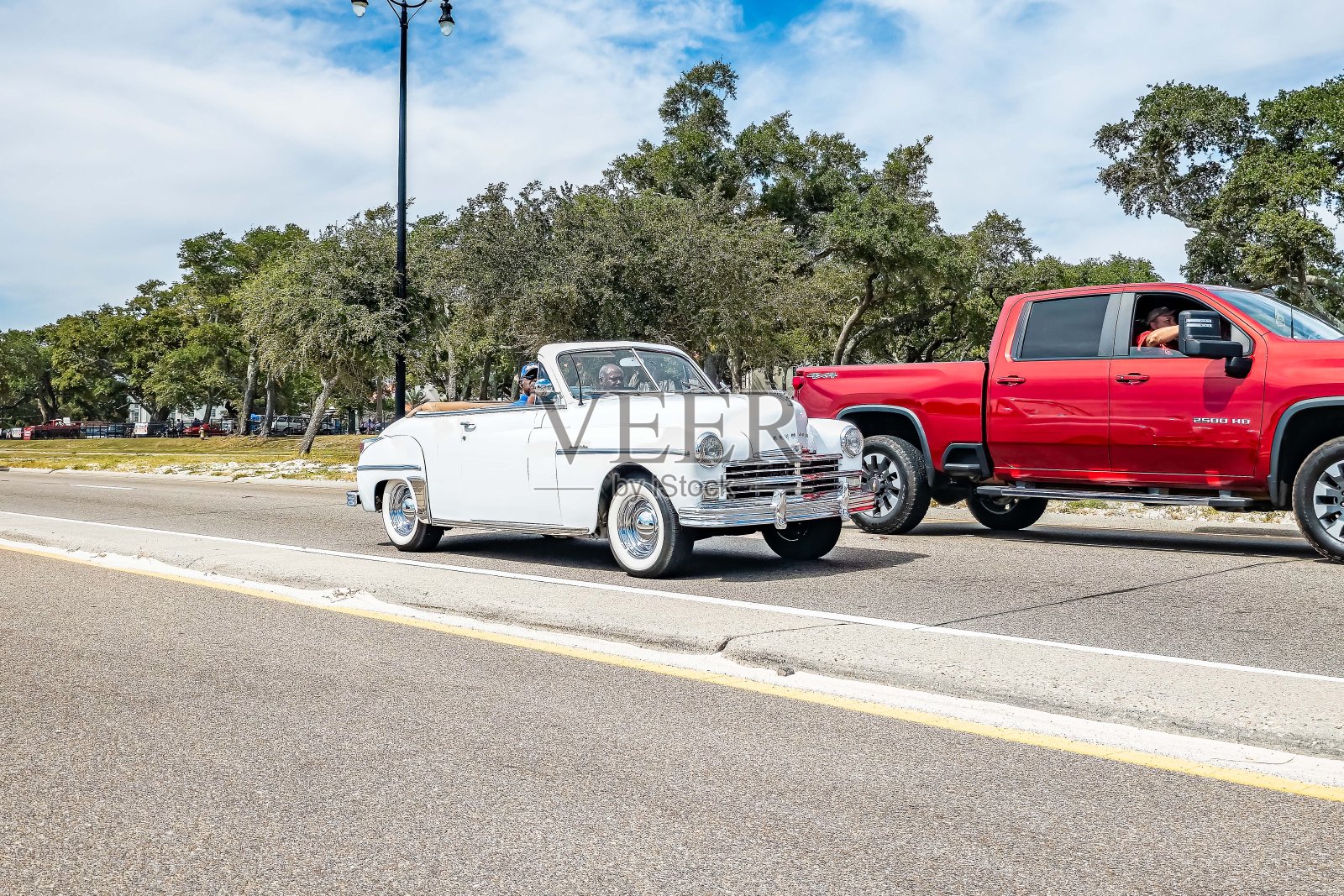 1949年普利茅斯特别豪华敞篷车照片摄影图片