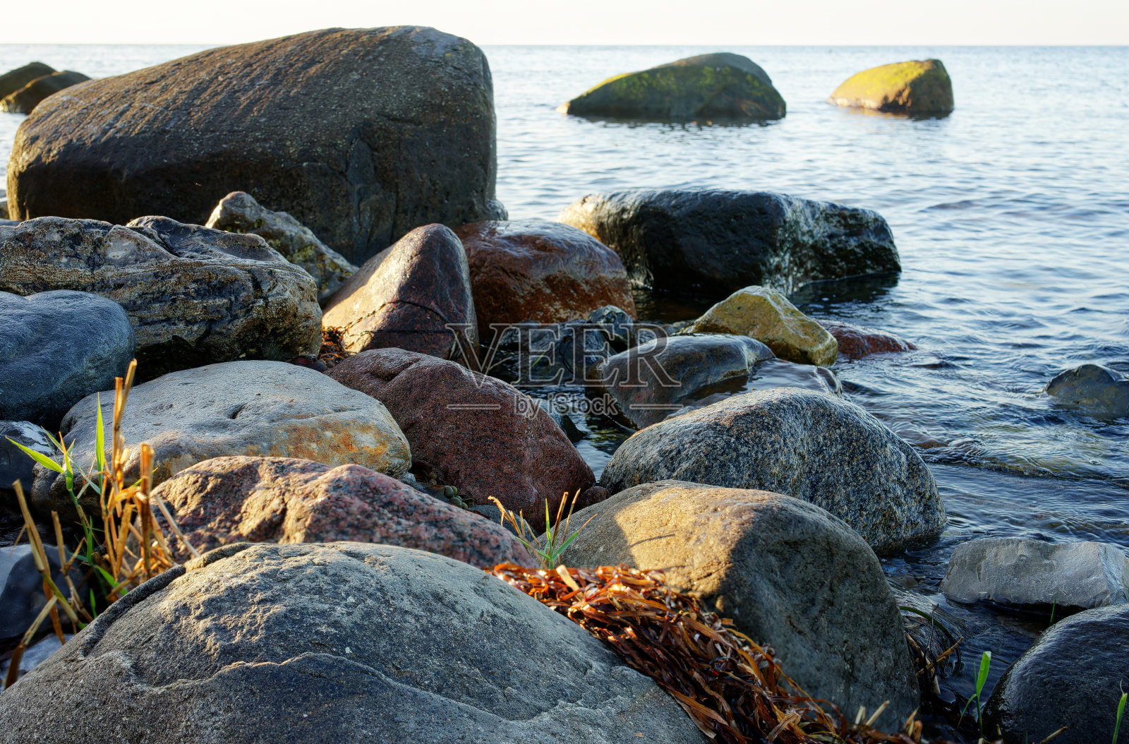 德国波罗的海费尔马恩岛斯塔伯胡克灯塔的海岸照片摄影图片