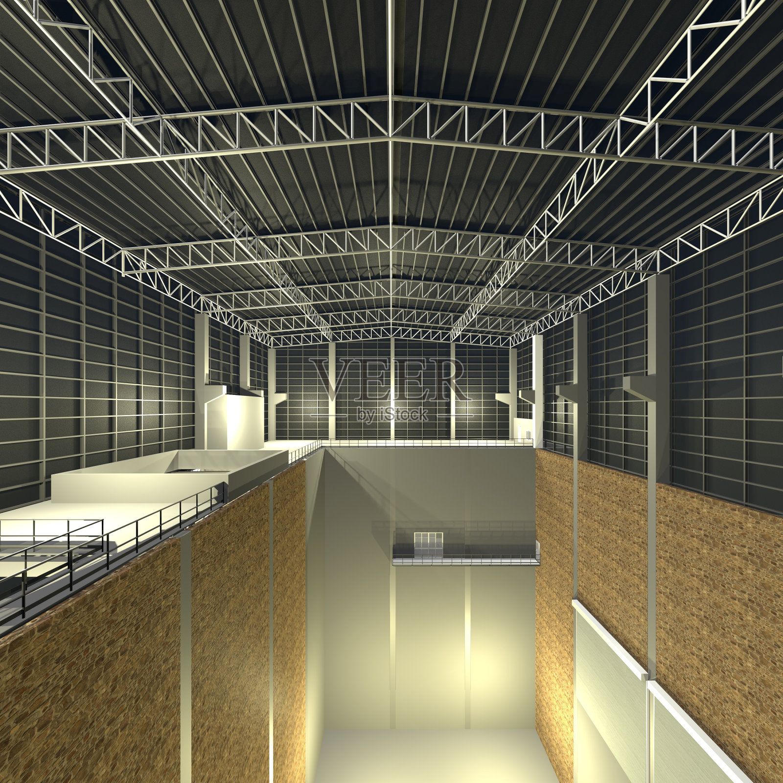 工业项目的三维插图照片摄影图片