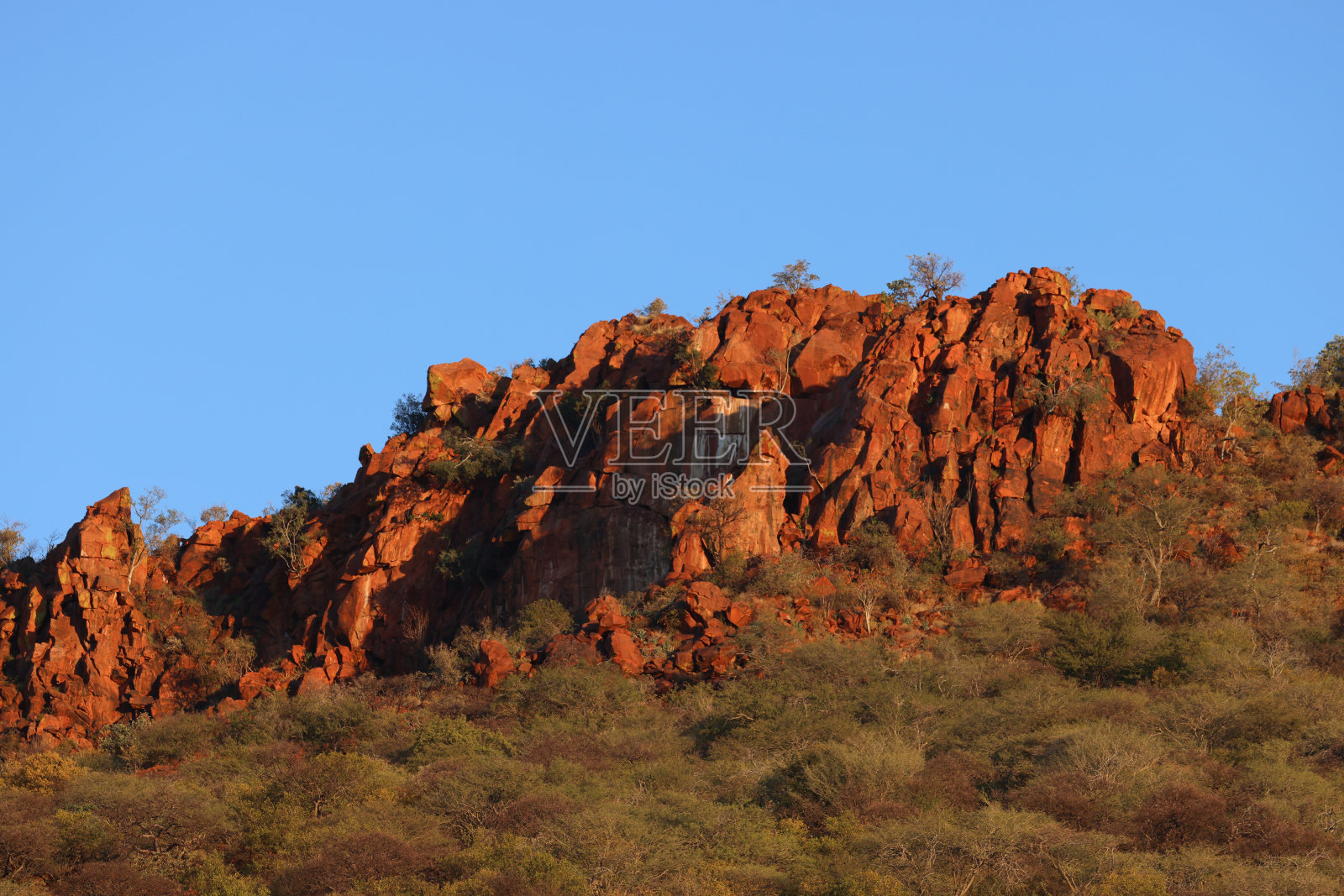 纳米比亚沃特堡高原的红色岩石照片摄影图片