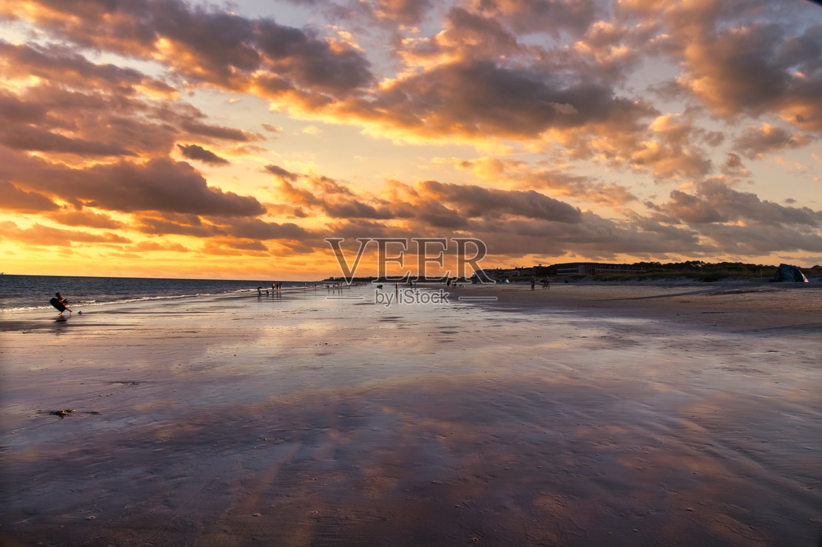 日落的戏剧照片摄影图片