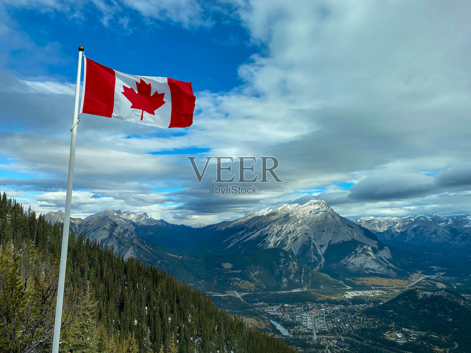 自然景观-加拿大国旗照片摄影图片