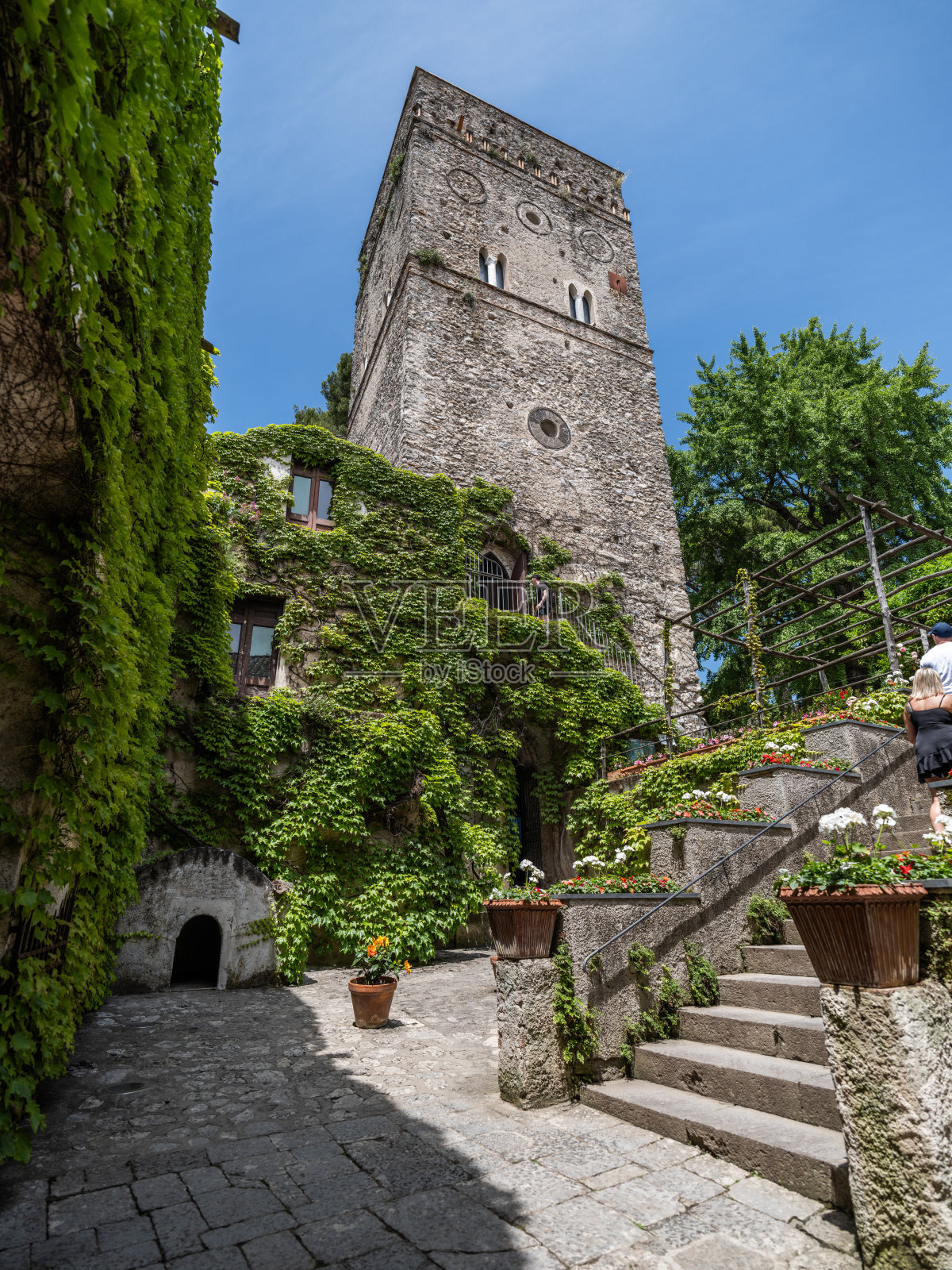 Torre Maggiore, Villa Rufolo, Ravello, Italy照片摄影图片