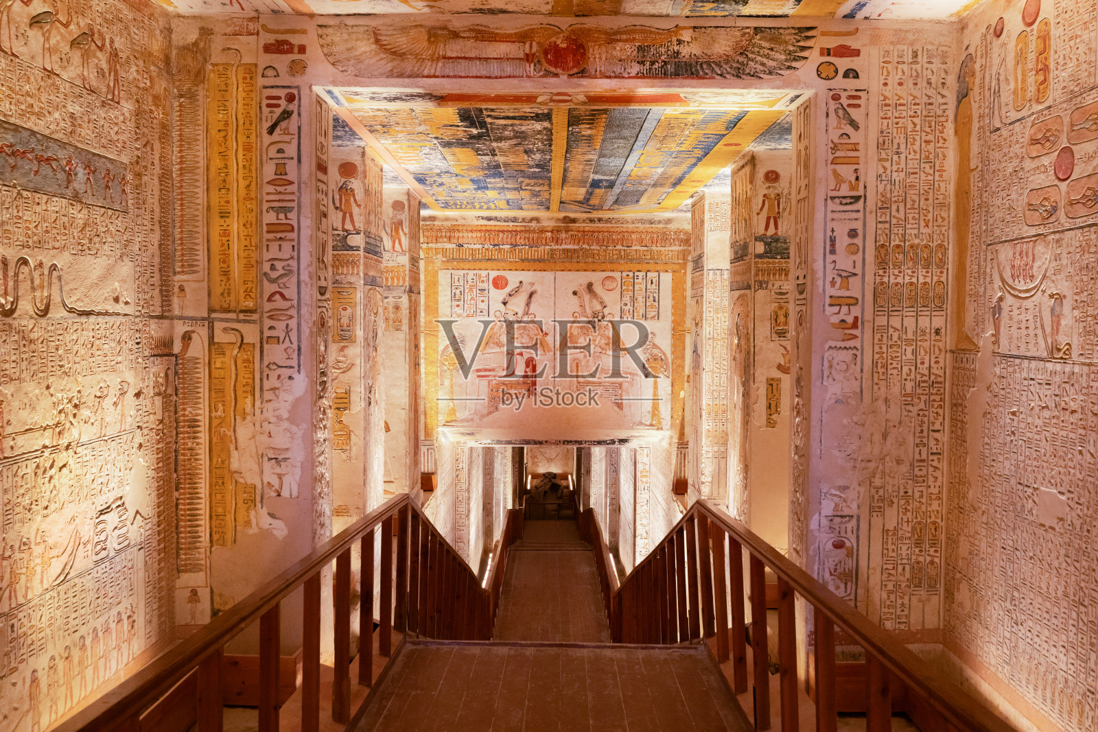 拉美西斯六世墓，帝王谷，卢克索，埃及照片摄影图片