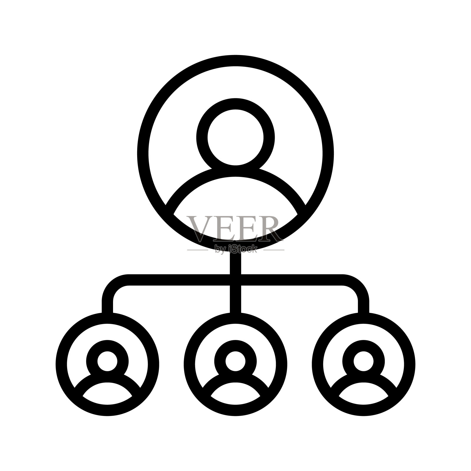 看看这个令人惊叹的现代风格的用户网络图标，可定制的矢量。插画图片素材