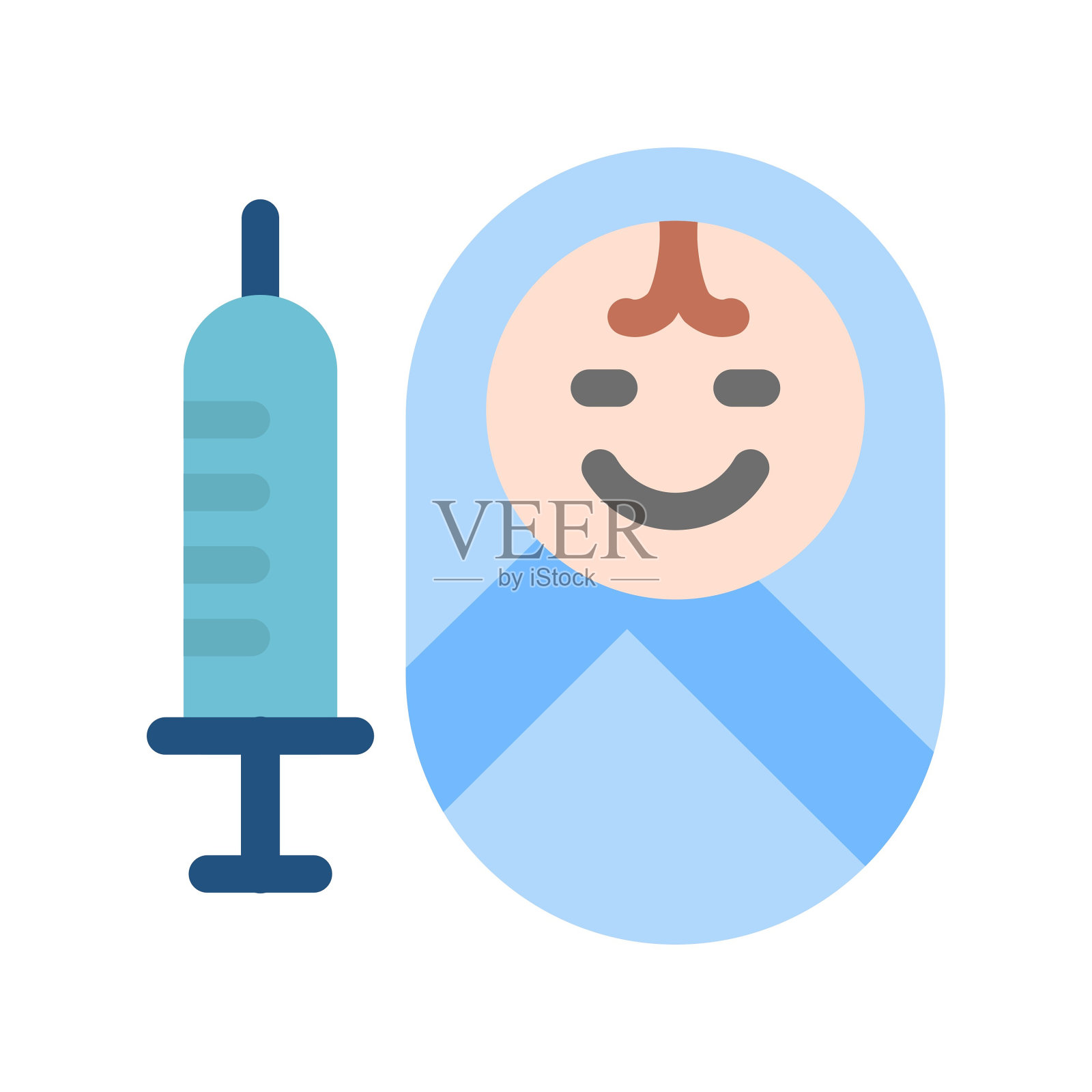 疫苗接种的图标插画图片素材