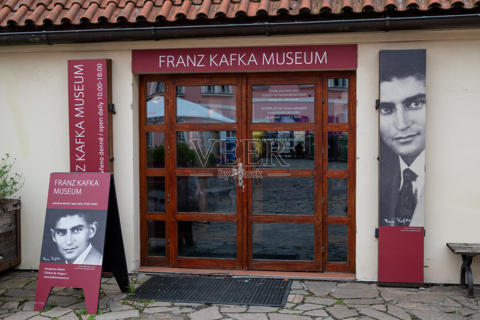 著名作家卡夫卡博物馆位于捷克共和国首都布拉格照片摄影图片
