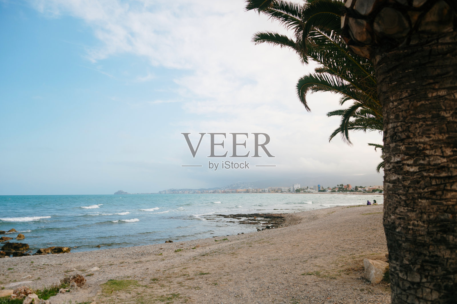 西班牙Benicarló的海滩照片摄影图片