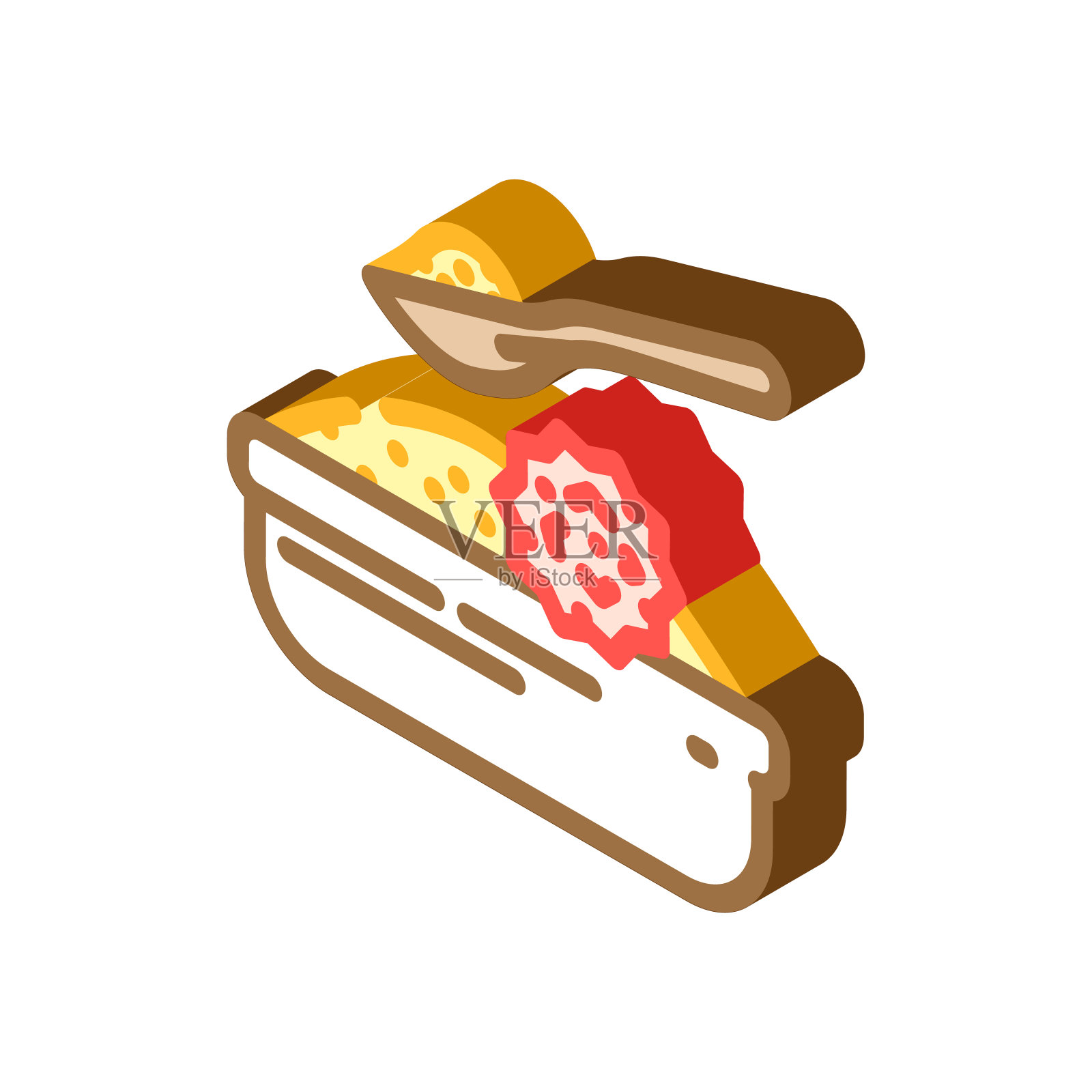 芝麻无过敏原产品食品等距图标矢量插图插画图片素材